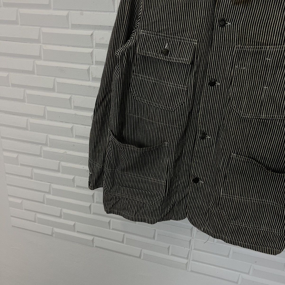 Japanese Brand RARE HIKORY CHORE JACKET ROYAL BLUE INSPIRED BY ISSEY MIYAKE Size US S / EU 44-46 / 1 - 4 Thumbnail