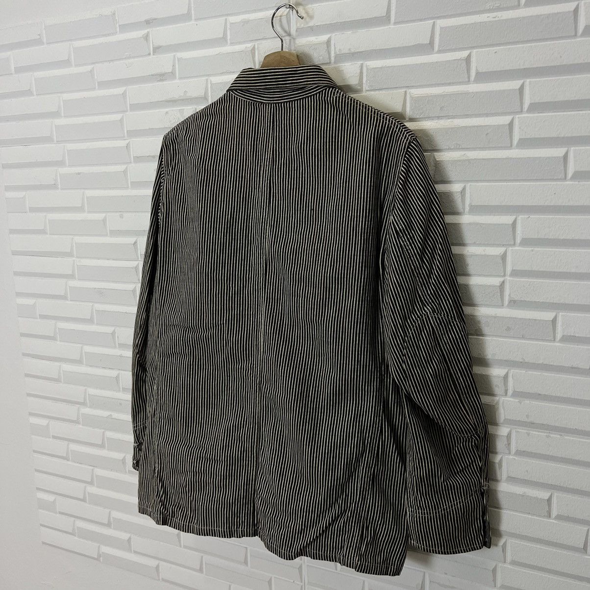 Japanese Brand RARE HIKORY CHORE JACKET ROYAL BLUE INSPIRED BY ISSEY MIYAKE Size US S / EU 44-46 / 1 - 9 Thumbnail