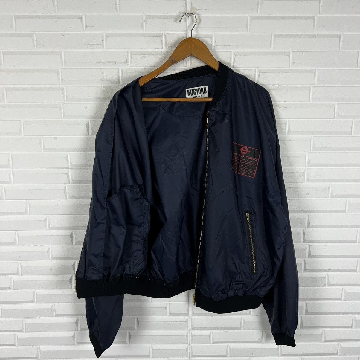 Japanese Brand × Michiko Koshino London VINTAGE BIG LOGO BOMBER JACKET MICHIKO KOSHINO Size US M / EU 48-50 / 2 - 9 Thumbnail