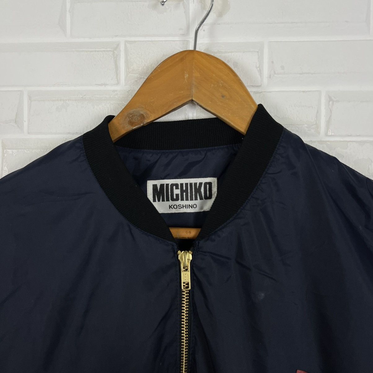 Japanese Brand × Michiko Koshino London VINTAGE BIG LOGO BOMBER JACKET MICHIKO KOSHINO Size US M / EU 48-50 / 2 - 5 Thumbnail