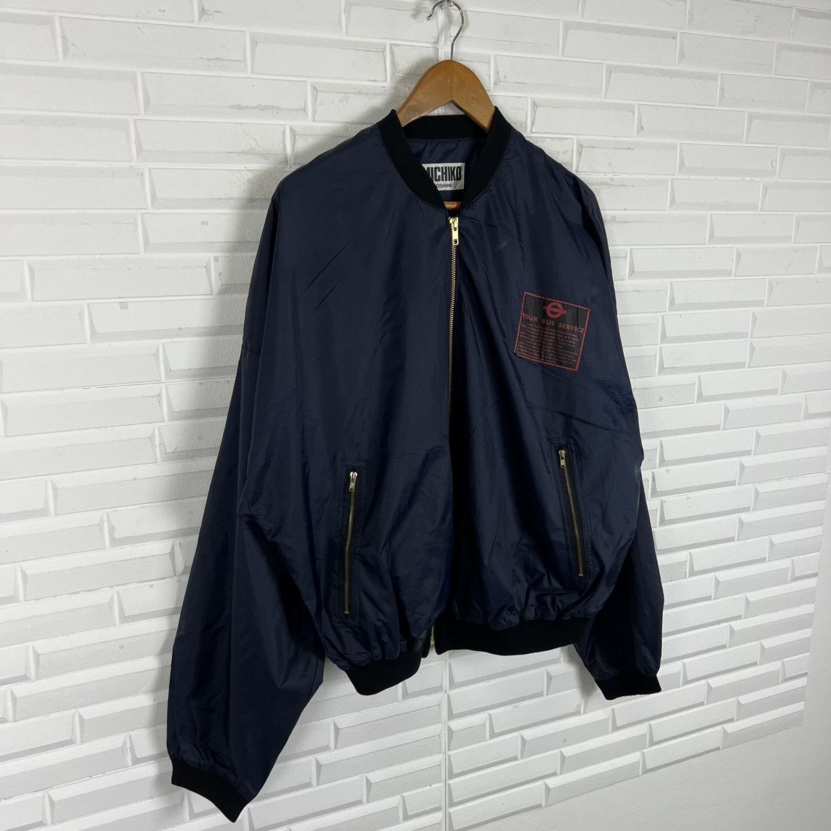 Japanese Brand × Michiko Koshino London VINTAGE BIG LOGO BOMBER JACKET MICHIKO KOSHINO Size US M / EU 48-50 / 2 - 3 Thumbnail