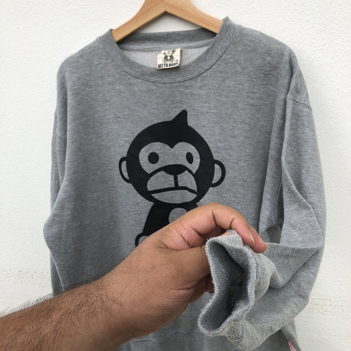 Japanese Brand UITTG BABY SWEATSHIRT BIG LOGO INSPIRED BY BATHING APE Size US L / EU 52-54 / 3 - 5 Thumbnail