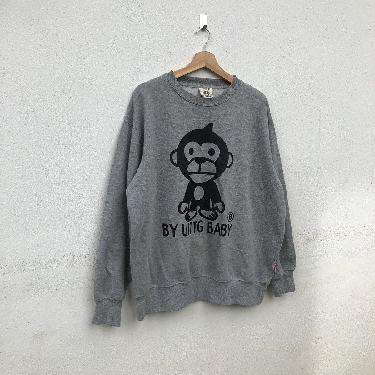 Japanese Brand UITTG BABY SWEATSHIRT BIG LOGO INSPIRED BY BATHING APE Size US L / EU 52-54 / 3 - 2 Thumbnail