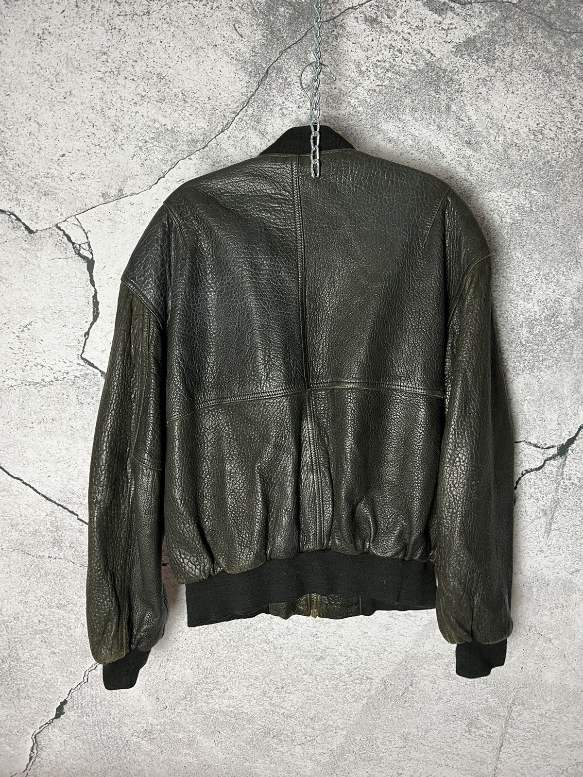 Japanese Brand Vintage avant garde genuine leather jacket Size US L / EU 52-54 / 3 - 2 Thumbnail