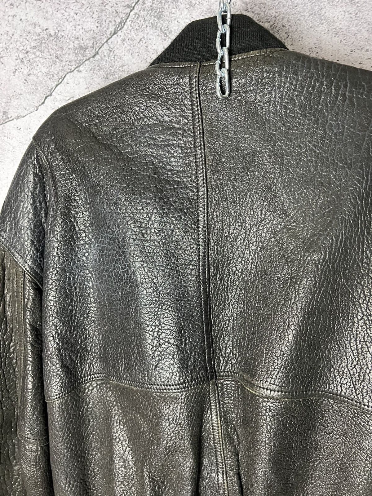 Japanese Brand Vintage avant garde genuine leather jacket Size US L / EU 52-54 / 3 - 6 Thumbnail