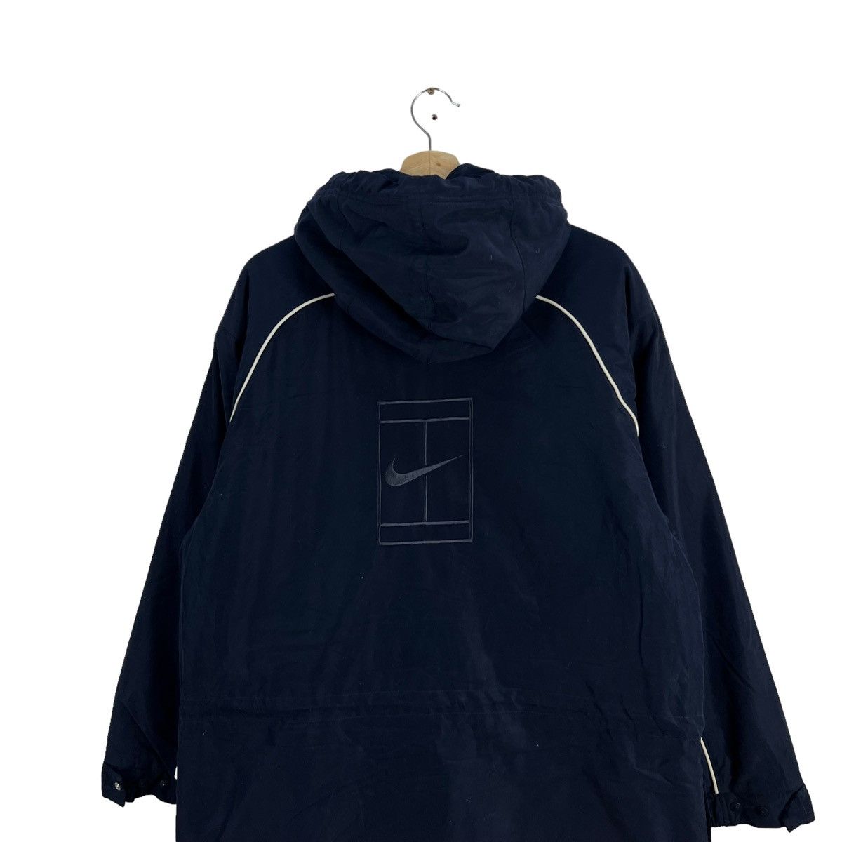 Nike VINTAGE NIKE COURT LONG COACH JACKET BIG LOGO Size US M / EU 48-50 / 2 - 7 Thumbnail