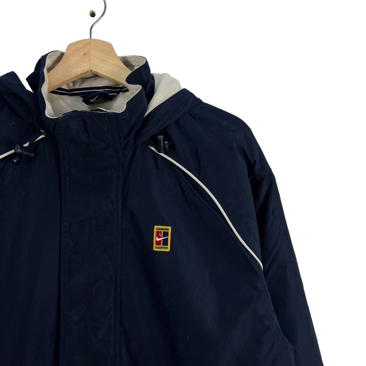 Nike VINTAGE NIKE COURT LONG COACH JACKET BIG LOGO Size US M / EU 48-50 / 2 - 5 Thumbnail