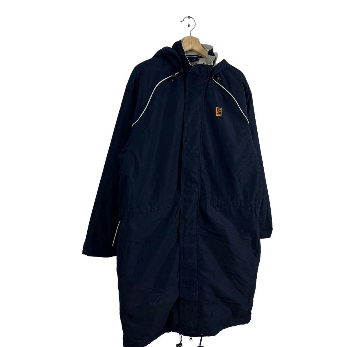 Nike VINTAGE NIKE COURT LONG COACH JACKET BIG LOGO Size US M / EU 48-50 / 2 - 3 Thumbnail