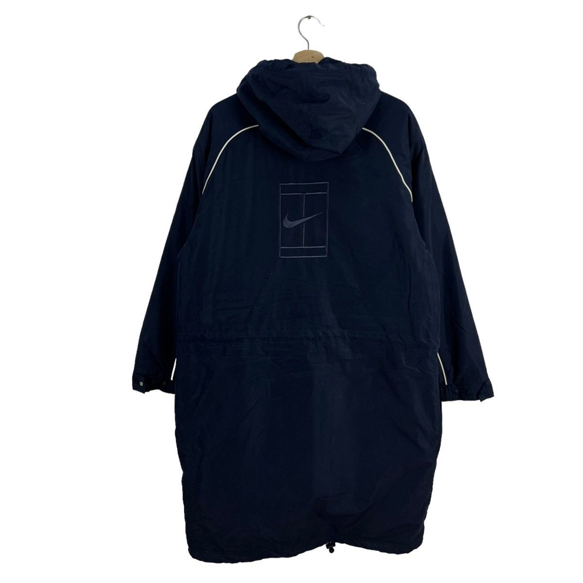 Nike VINTAGE NIKE COURT LONG COACH JACKET BIG LOGO Size US M / EU 48-50 / 2 - 2 Thumbnail
