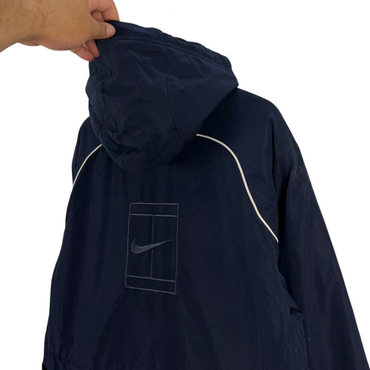 Nike VINTAGE NIKE COURT LONG COACH JACKET BIG LOGO Size US M / EU 48-50 / 2 - 8 Thumbnail