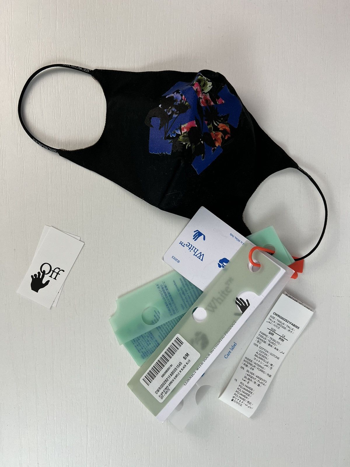 Off-White Off-White “Shoelaces” print face mask Size ONE SIZE - 2 Thumbnail