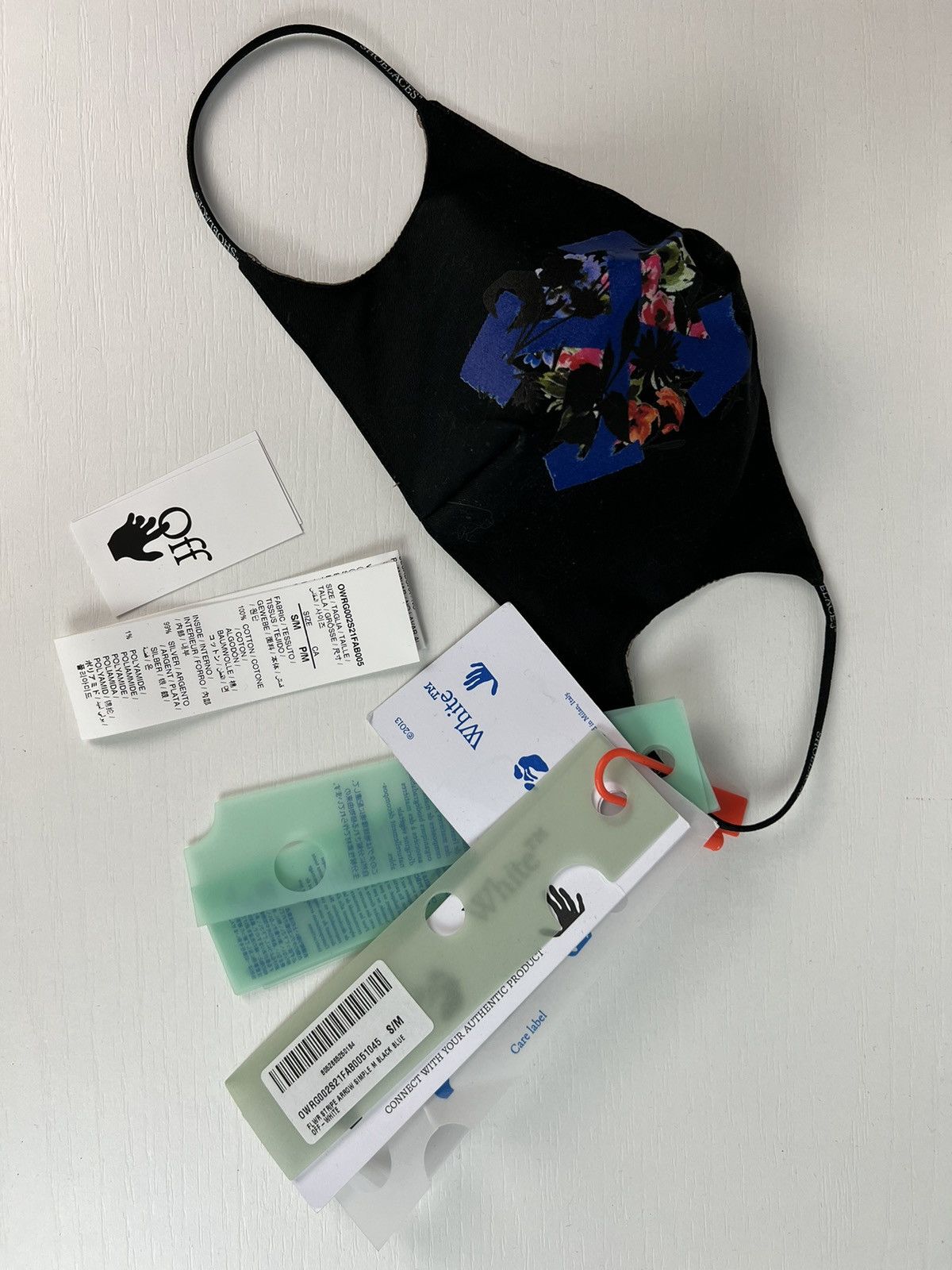 Off-White Off-White “Shoelaces” print face mask Size ONE SIZE - 1 Thumbnail