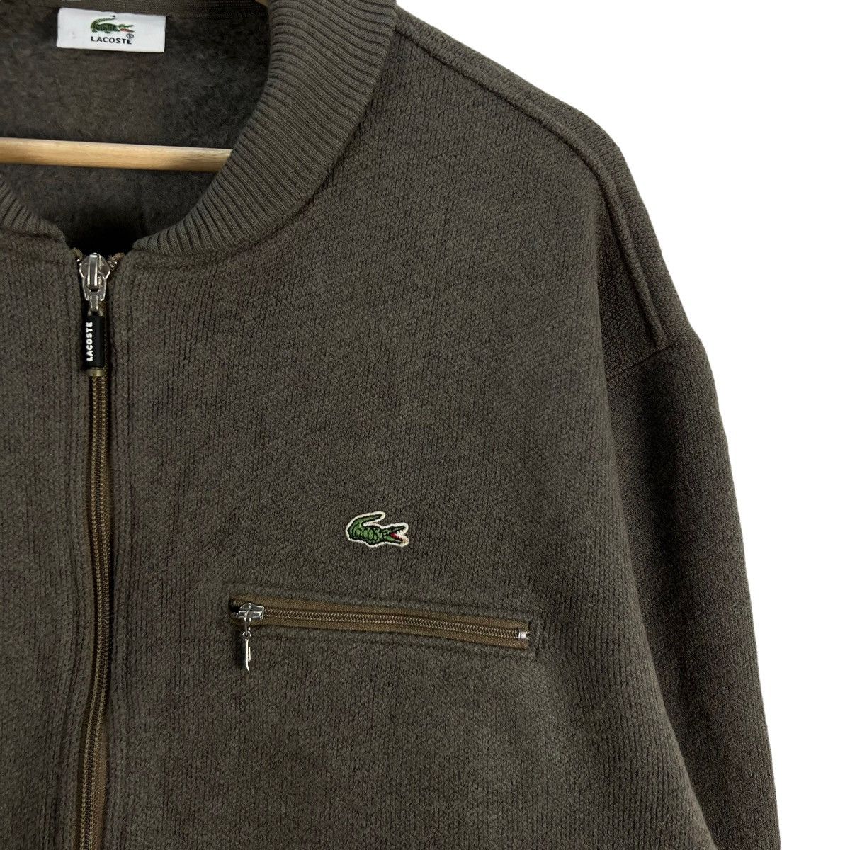 Japanese Brand VINTAGE BOMBER WOOL JACKET LACOSTE MADE IN JAPAN Size US M / EU 48-50 / 2 - 4 Thumbnail