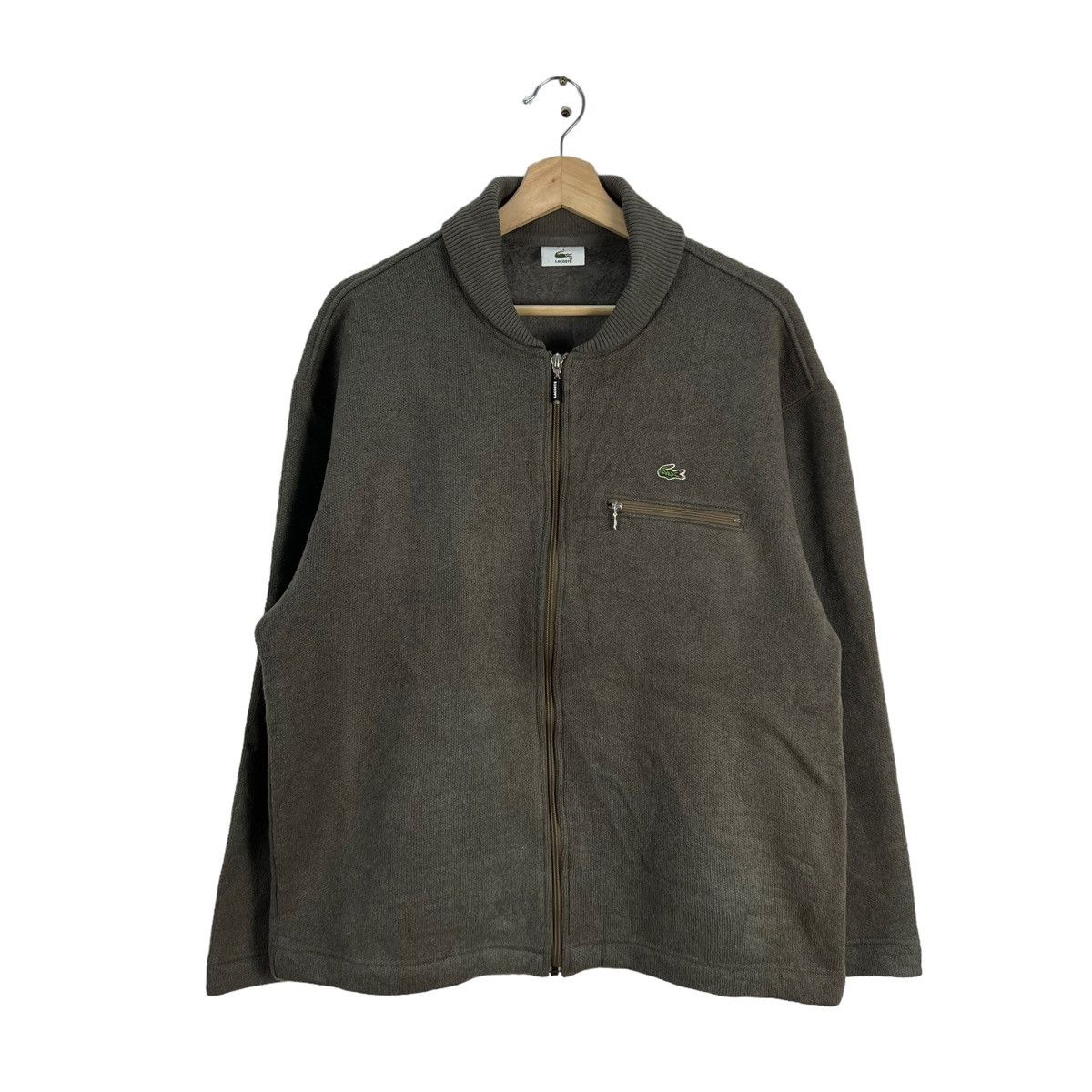 Japanese Brand VINTAGE BOMBER WOOL JACKET LACOSTE MADE IN JAPAN Size US M / EU 48-50 / 2 - 1 Thumbnail