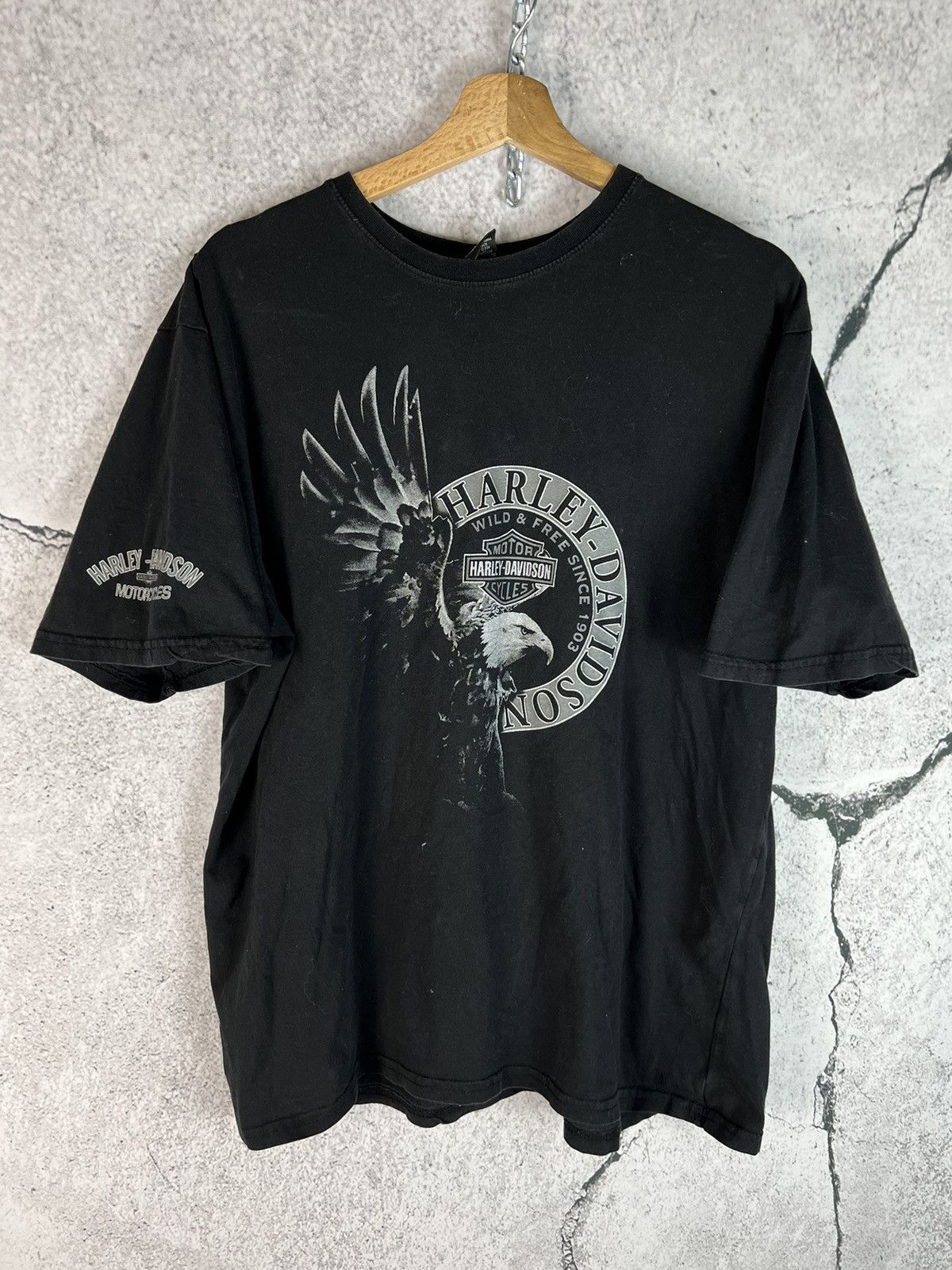 Harley Davidson Harley Davidson motorcycles vintage tshirt Size US XL / EU 56 / 4 - 1 Thumbnail