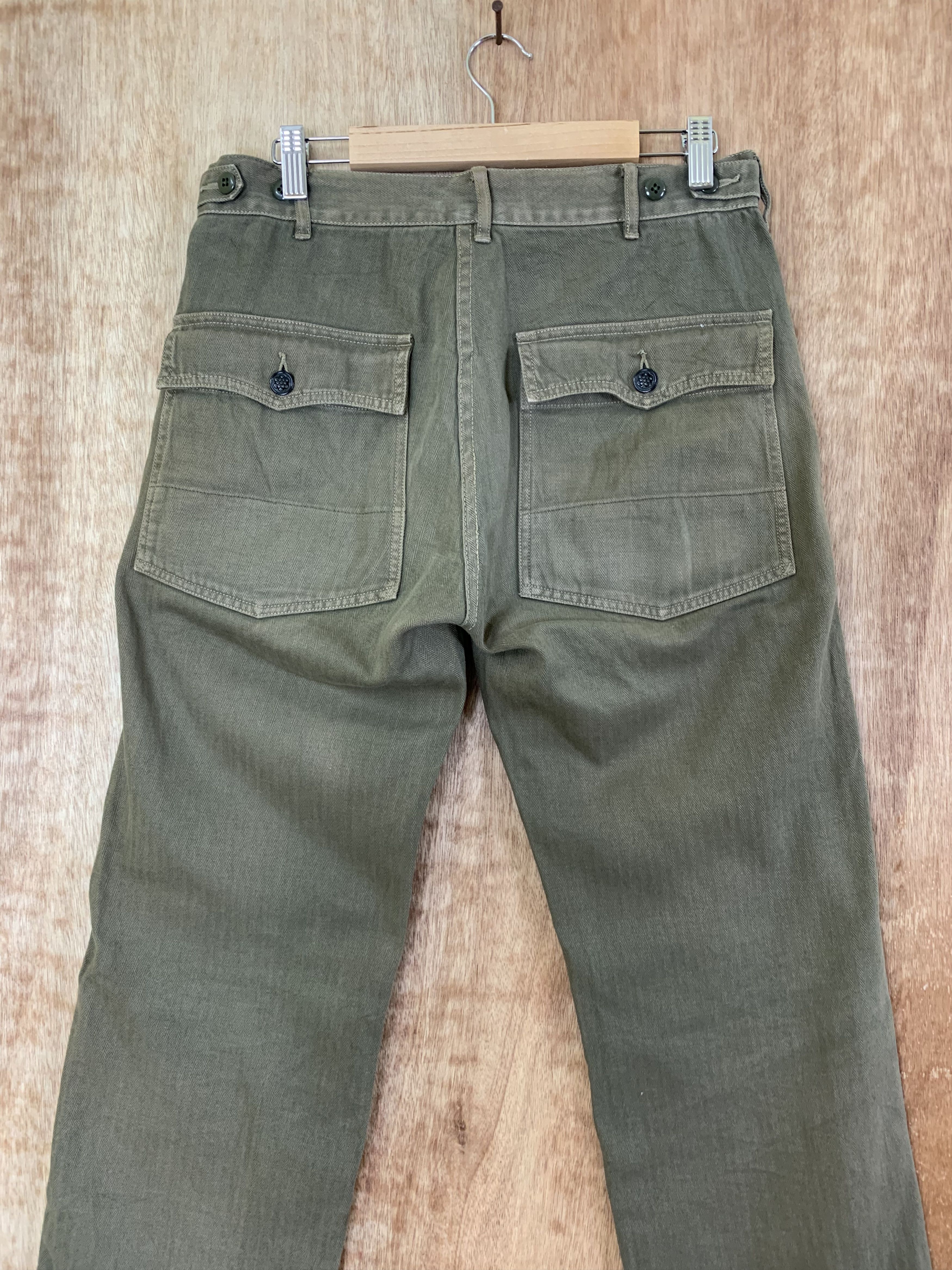 SHIPS Vintage Ships Pants Streetwear Faded Brown Size US 29 - 10 Thumbnail