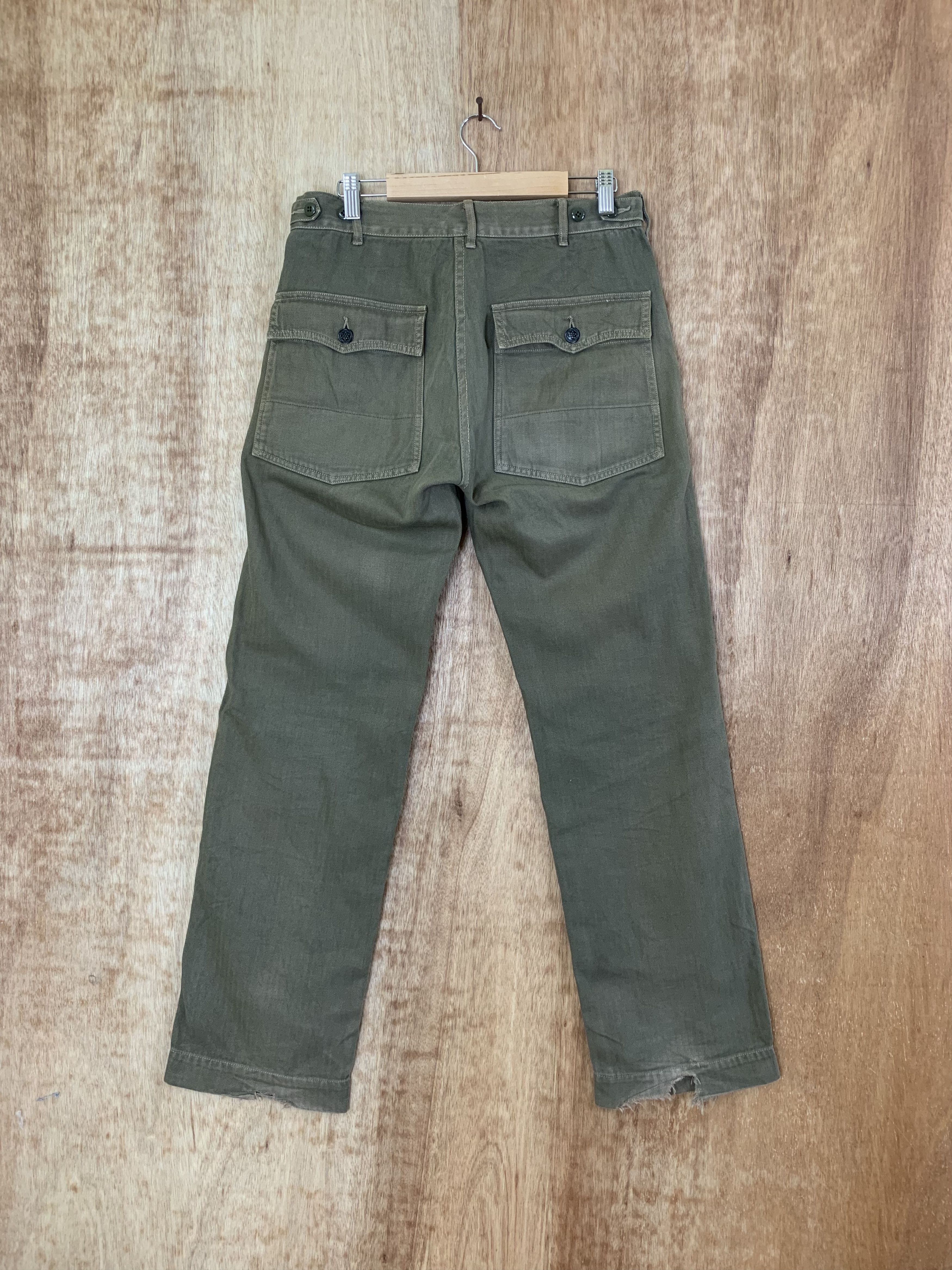 SHIPS Vintage Ships Pants Streetwear Faded Brown Size US 29 - 7 Thumbnail