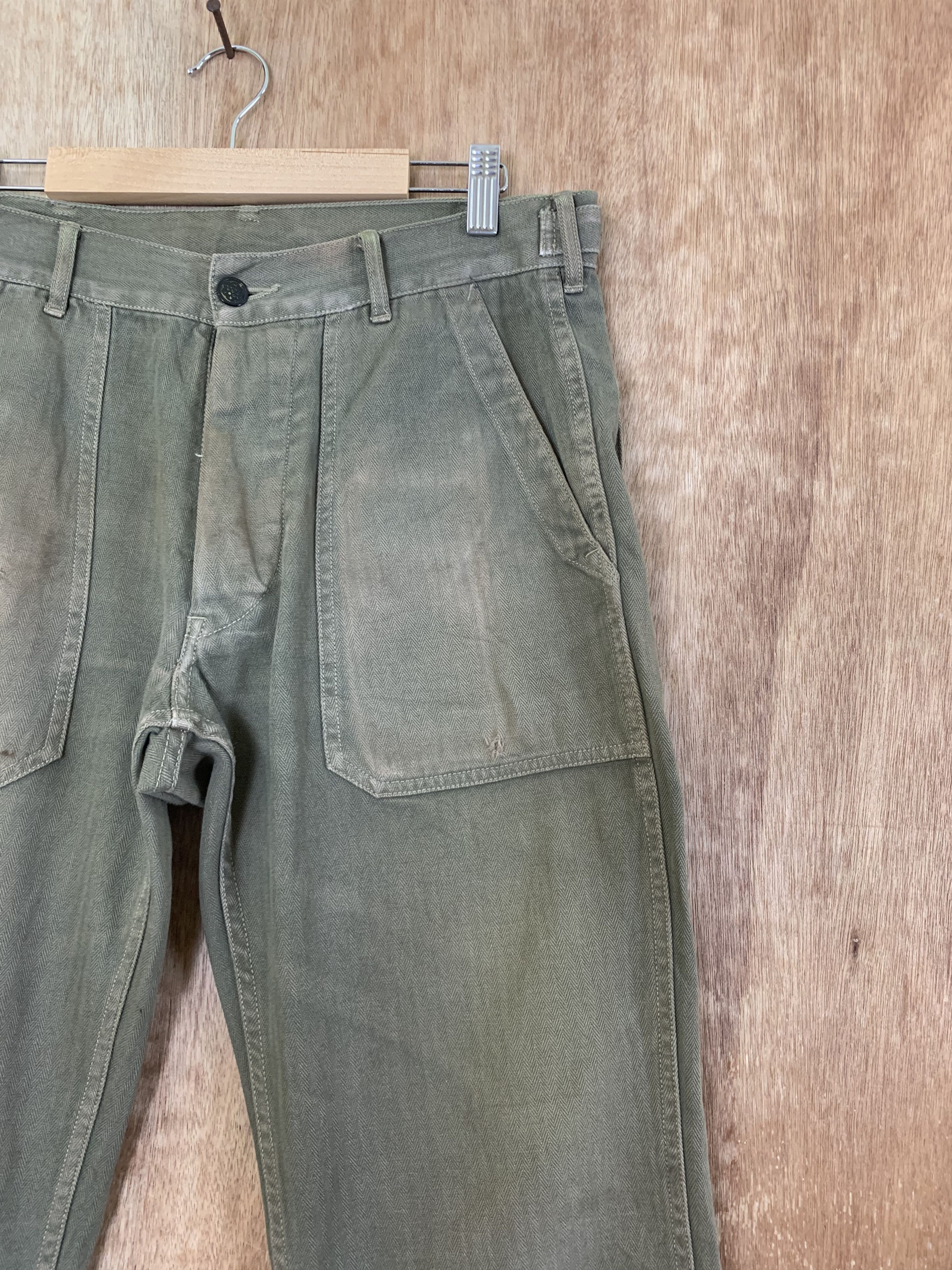 SHIPS Vintage Ships Pants Streetwear Faded Brown Size US 29 - 5 Thumbnail