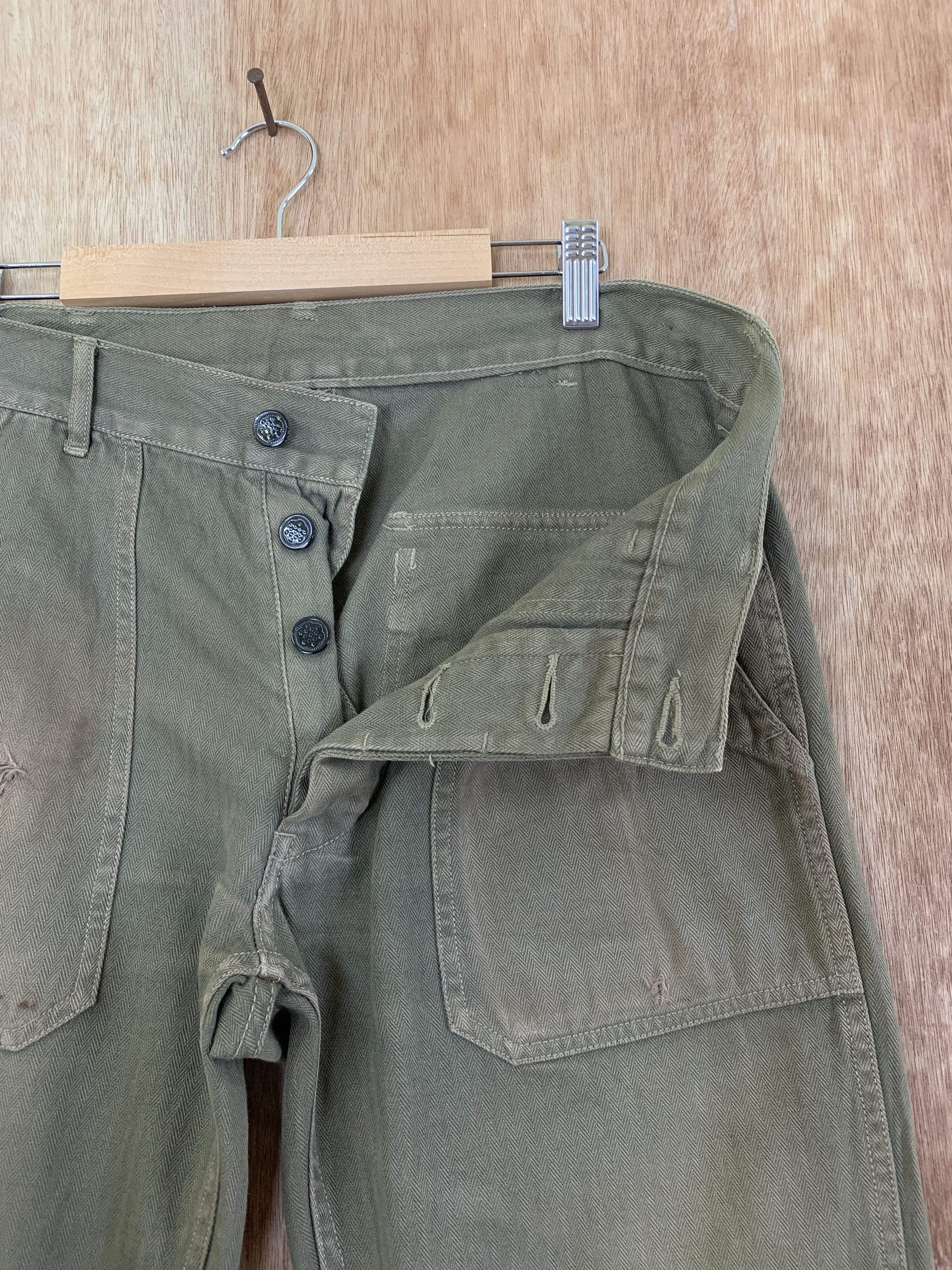 SHIPS Vintage Ships Pants Streetwear Faded Brown Size US 29 - 9 Thumbnail