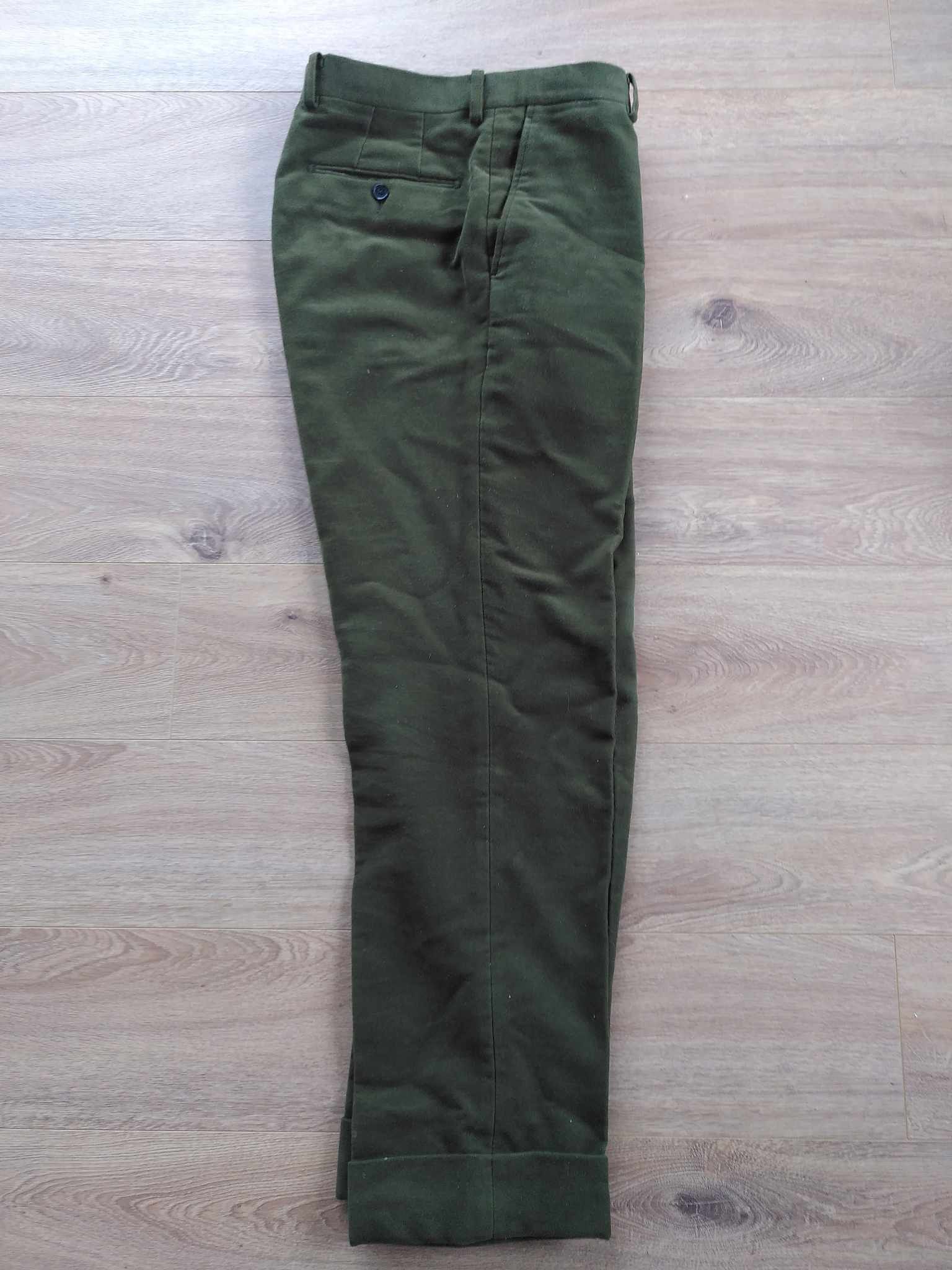Spier And Mackay Spier & Mackay green moleskine pants | Grailed