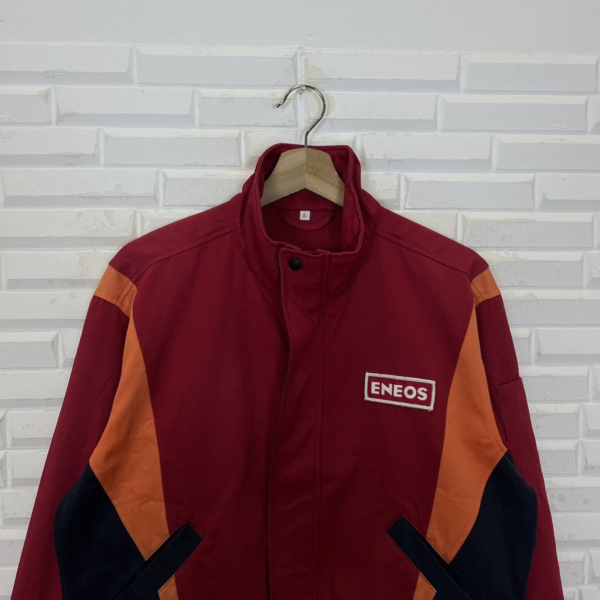 Japanese Brand × Sports Specialties VINTAGE ENEOS WORKERS WEAR JACKET BIG LOGO RACING TEAM Size US L / EU 52-54 / 3 - 4 Thumbnail