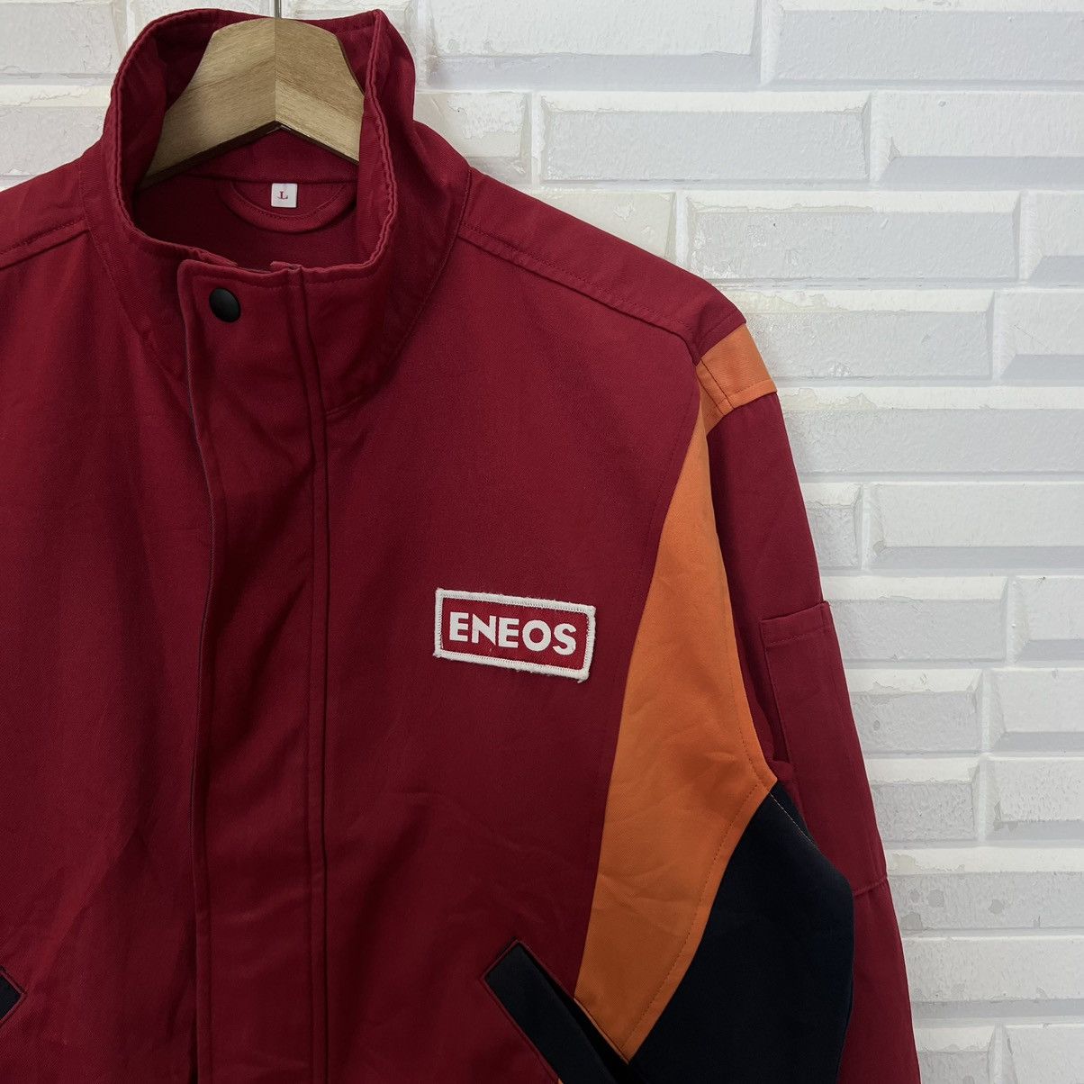 Japanese Brand × Sports Specialties VINTAGE ENEOS WORKERS WEAR JACKET BIG LOGO RACING TEAM Size US L / EU 52-54 / 3 - 5 Thumbnail