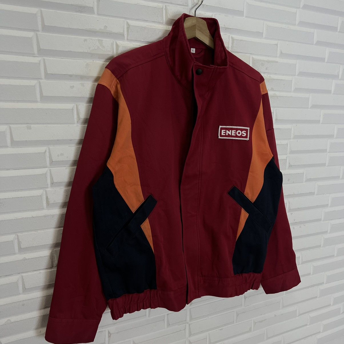 Japanese Brand × Sports Specialties VINTAGE ENEOS WORKERS WEAR JACKET BIG LOGO RACING TEAM Size US L / EU 52-54 / 3 - 6 Thumbnail
