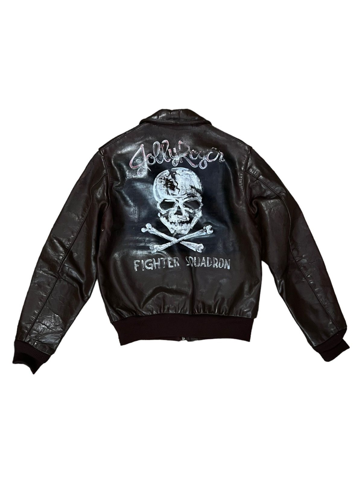 Aero Leathers VERY RARE VINTAGE LEATHER JACKET A2 AERO LEATHER CO USN Size US S / EU 44-46 / 1 - 2 Thumbnail