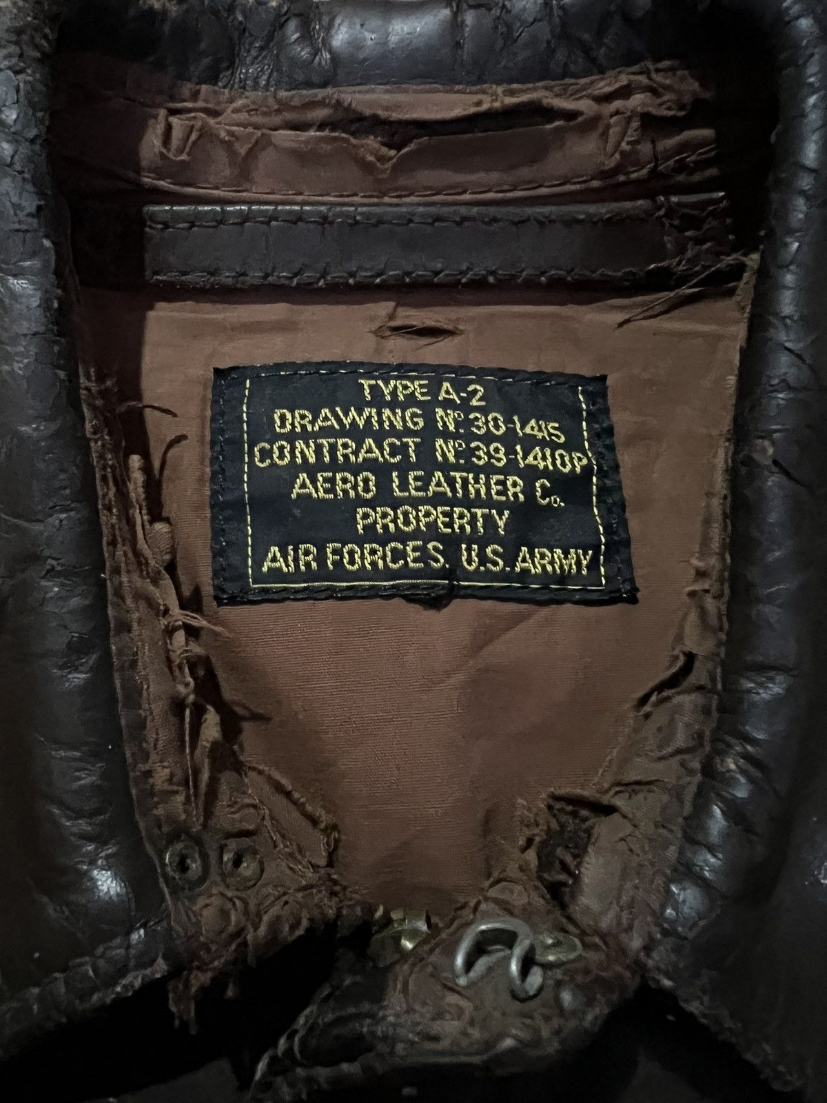 Aero Leathers VERY RARE VINTAGE LEATHER JACKET A2 AERO LEATHER CO USN Size US S / EU 44-46 / 1 - 6 Thumbnail