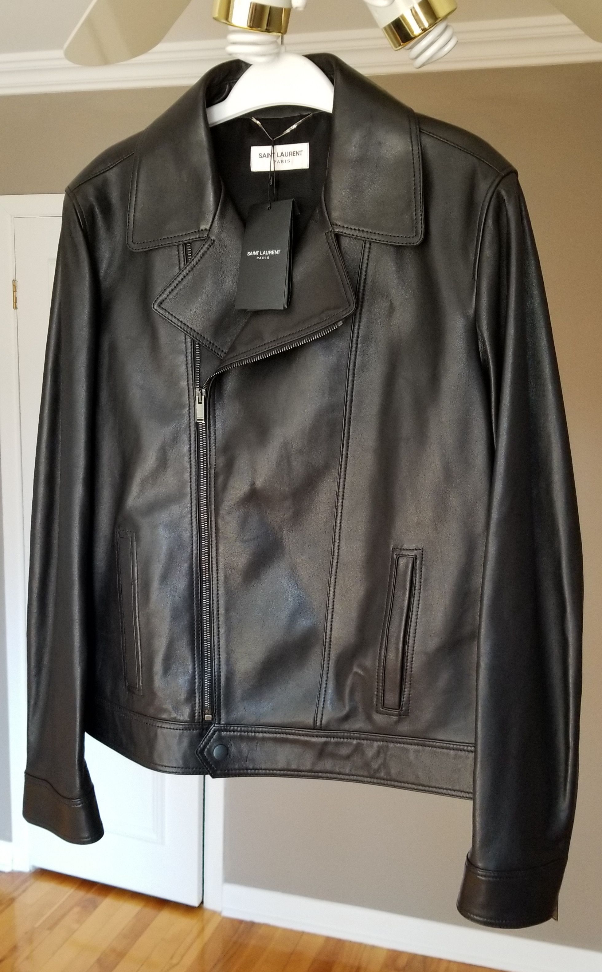 Saint Laurent Paris Saint Laurent Paris Leather Biker Jacket Size US L / EU 52-54 / 3 - 1 Thumbnail