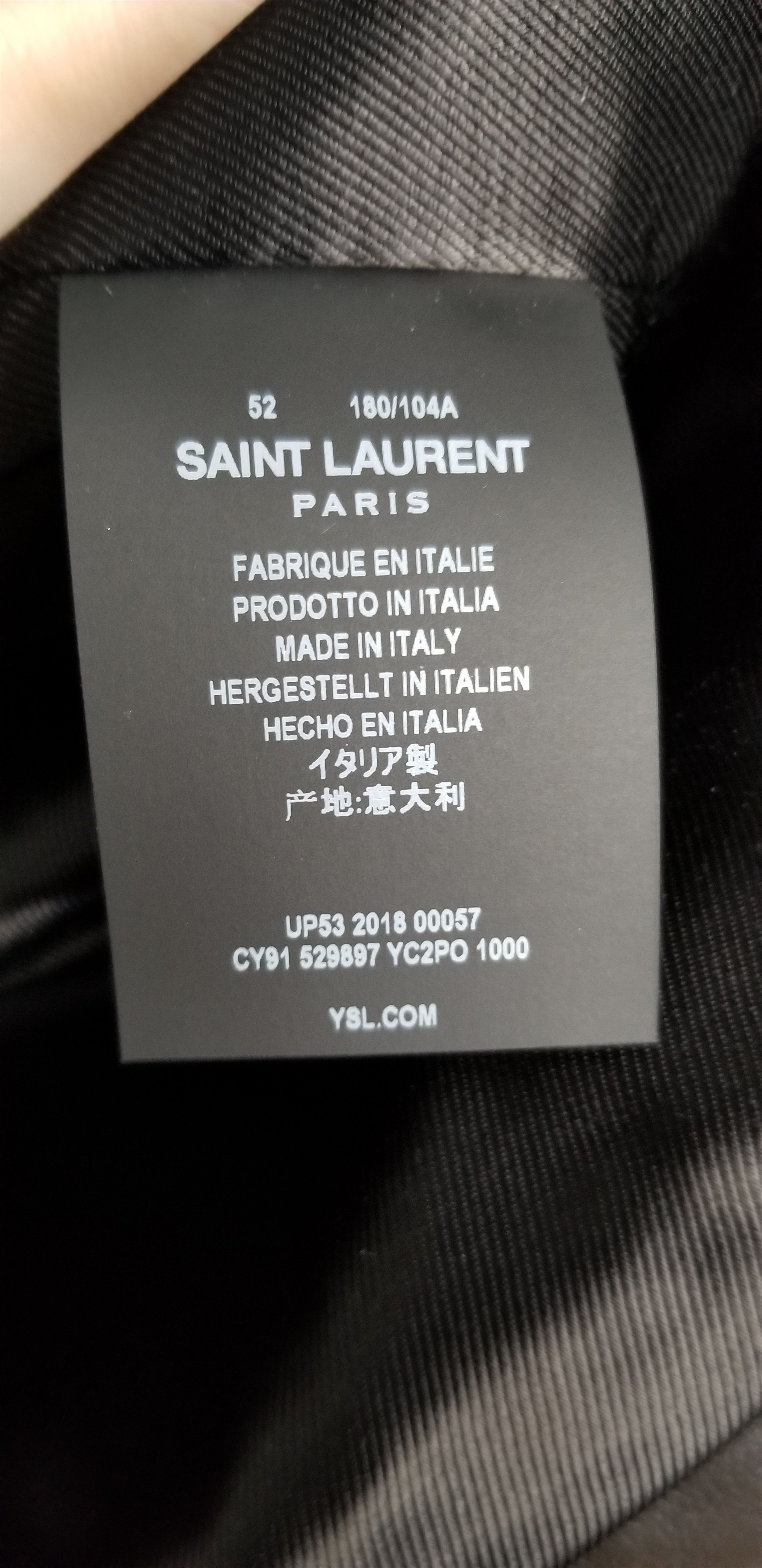 Saint Laurent Paris Saint Laurent Paris Leather Biker Jacket Size US L / EU 52-54 / 3 - 4 Thumbnail