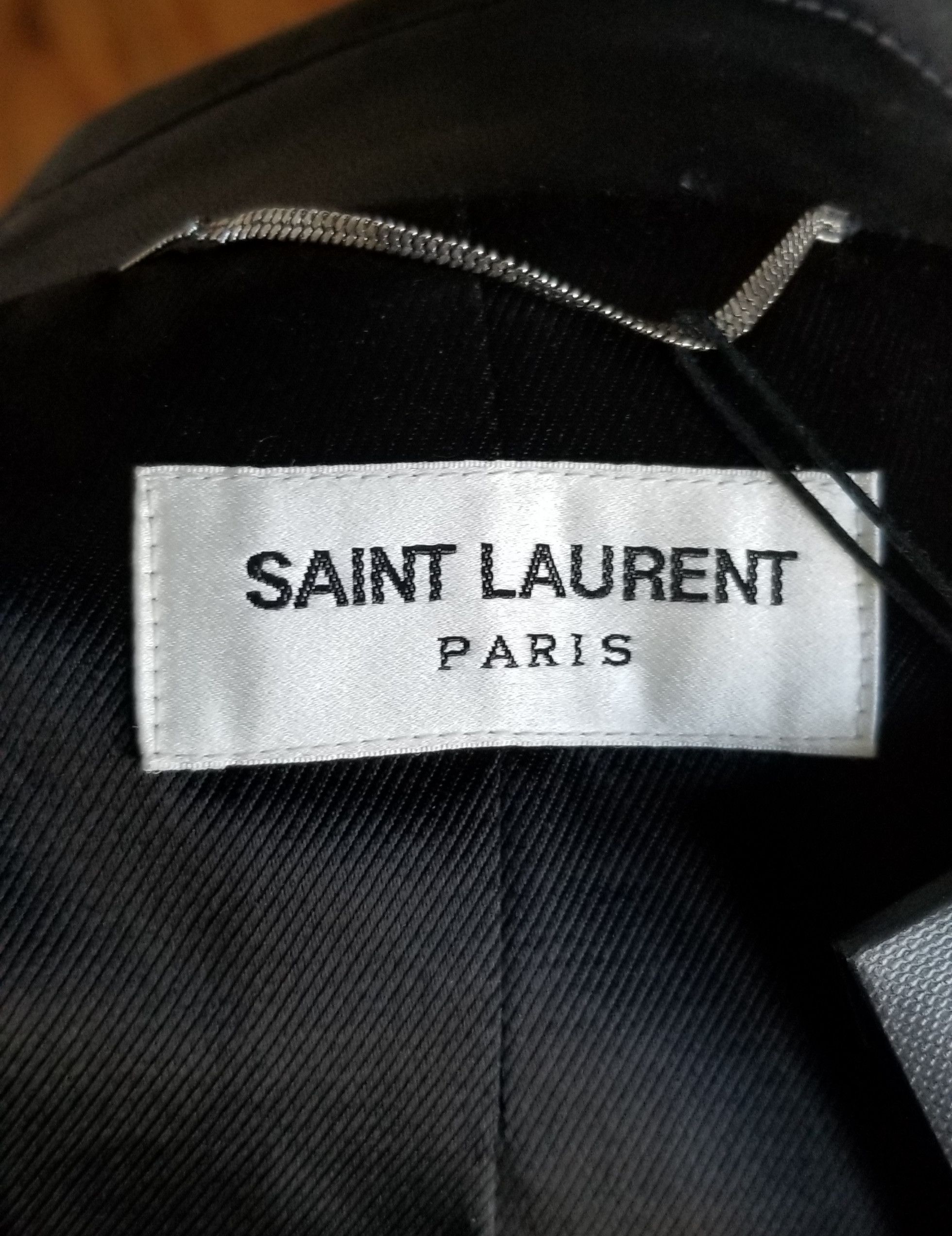 Saint Laurent Paris Saint Laurent Paris Leather Biker Jacket Size US L / EU 52-54 / 3 - 3 Thumbnail