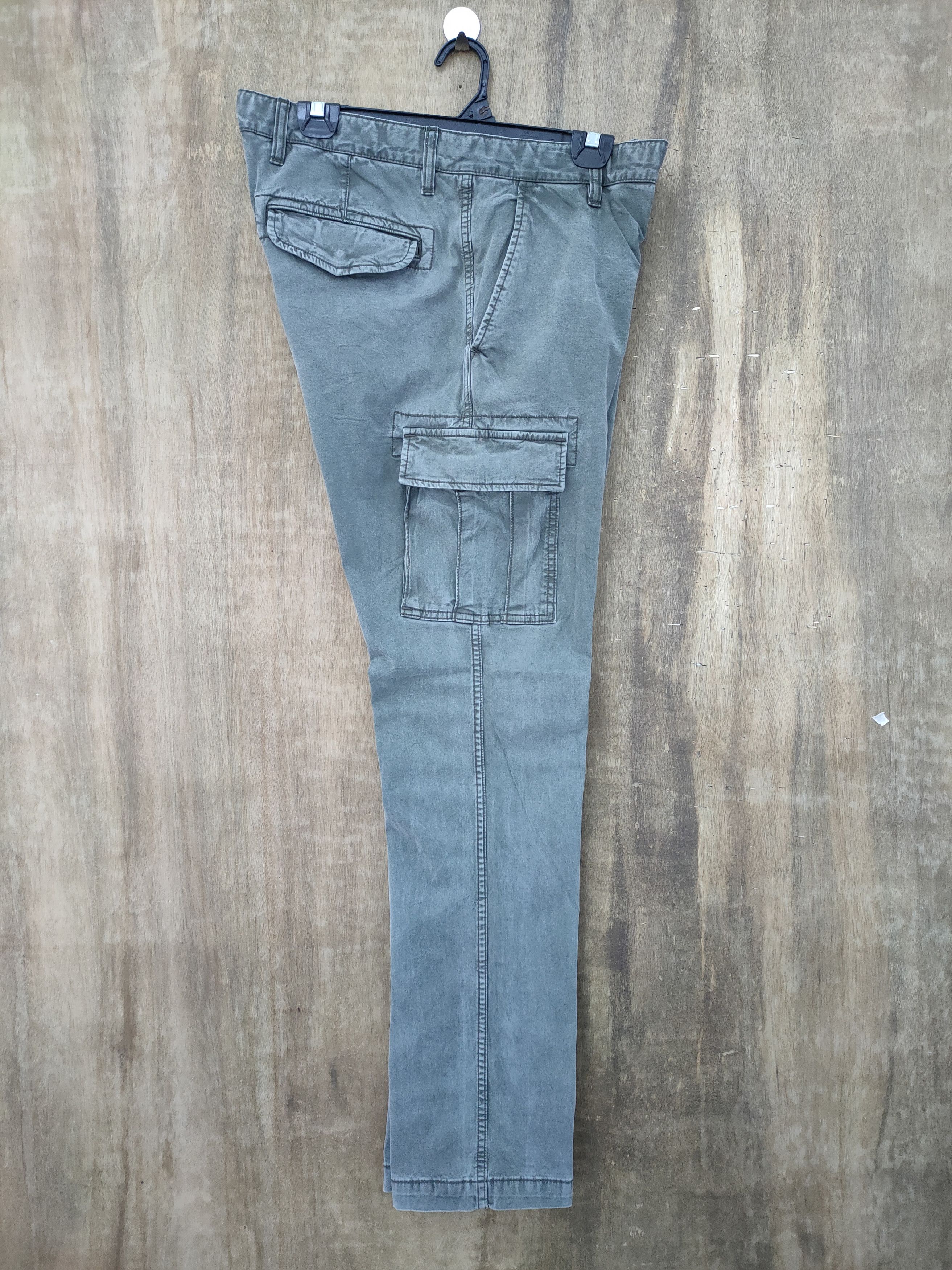 Japanese Brand × Vintage VINTAGE JAPANESE SKINNY FADED CARGO PANTS Size US 34 / EU 50 - 10 Thumbnail