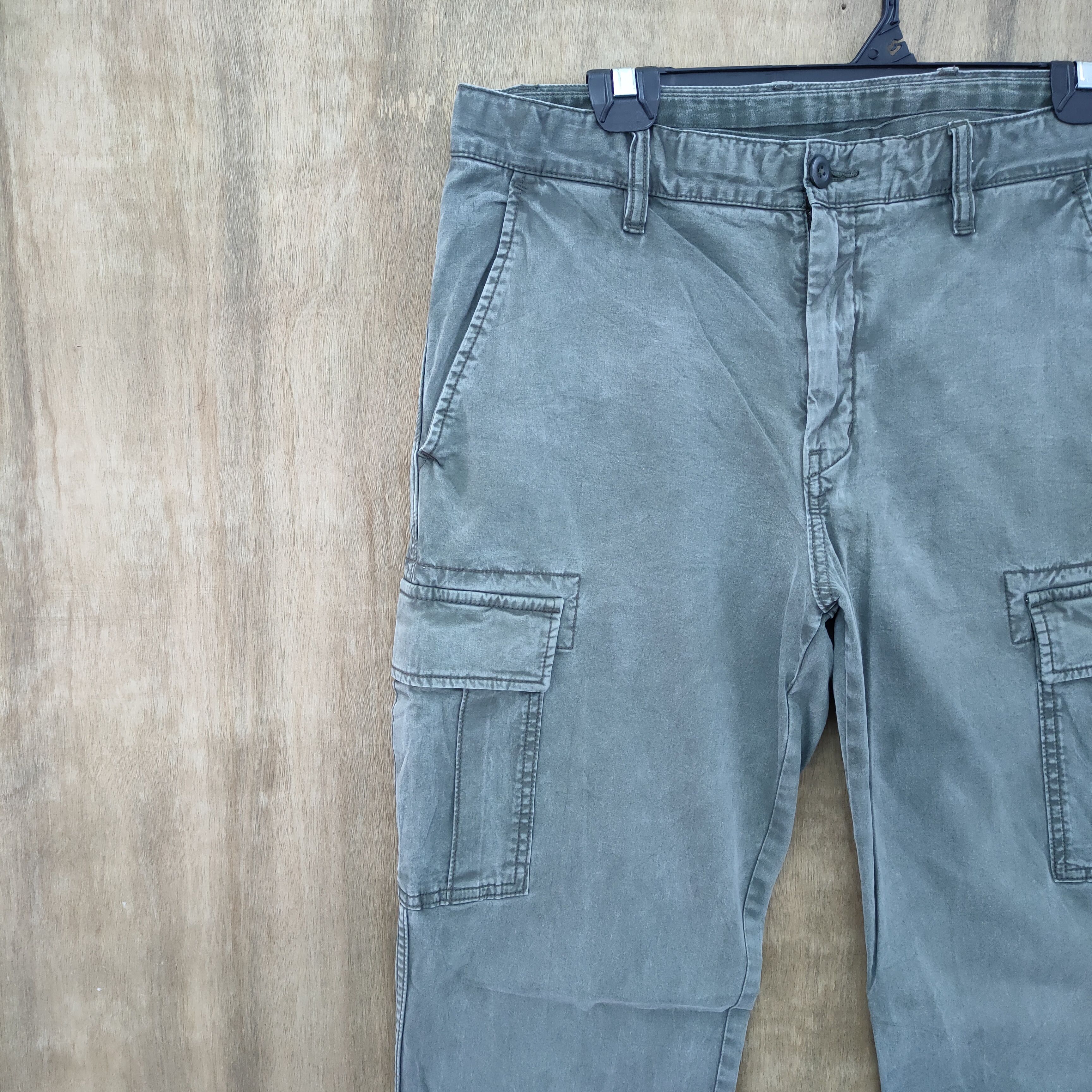 Japanese Brand × Vintage VINTAGE JAPANESE SKINNY FADED CARGO PANTS Size US 34 / EU 50 - 5 Thumbnail