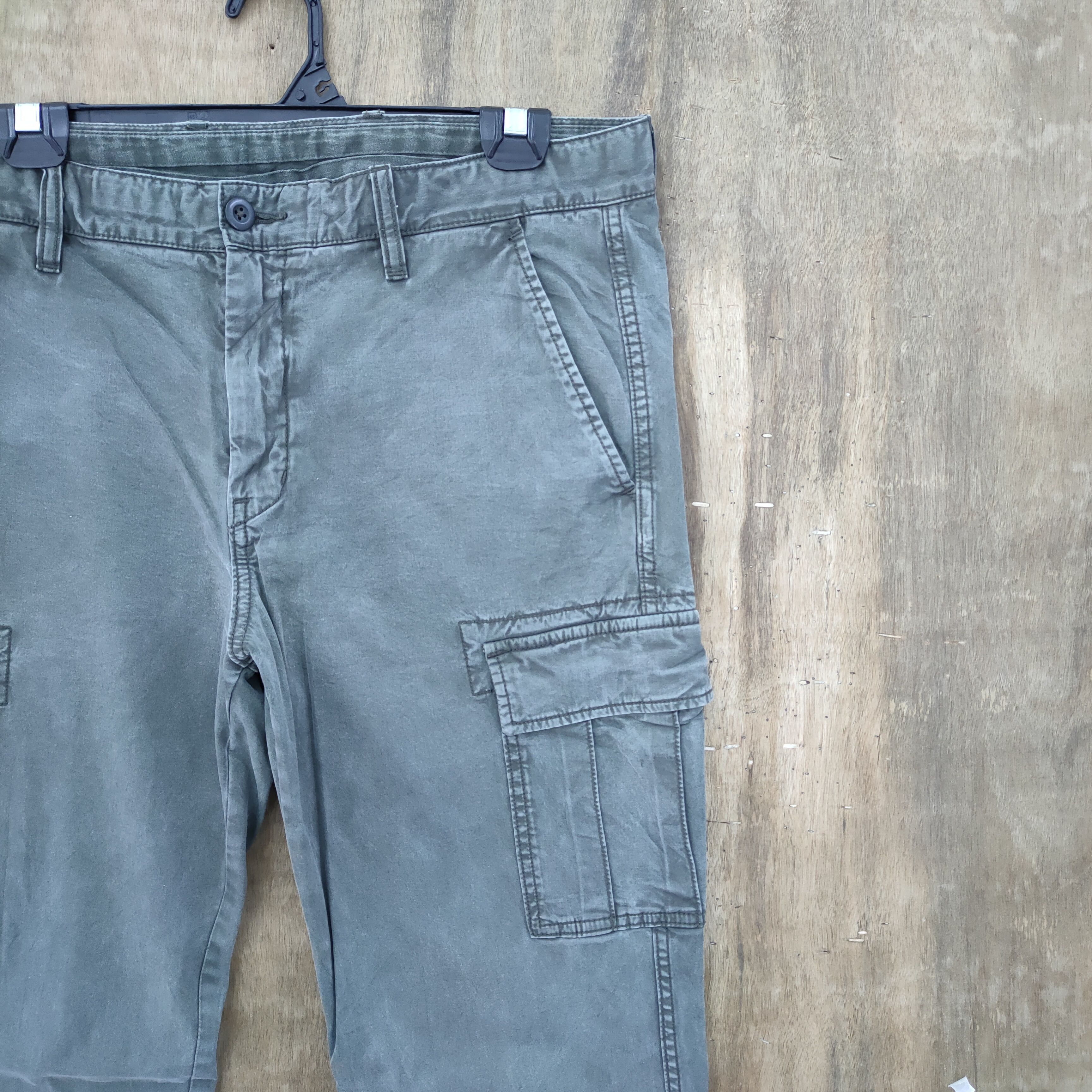 Japanese Brand × Vintage VINTAGE JAPANESE SKINNY FADED CARGO PANTS Size US 34 / EU 50 - 4 Thumbnail
