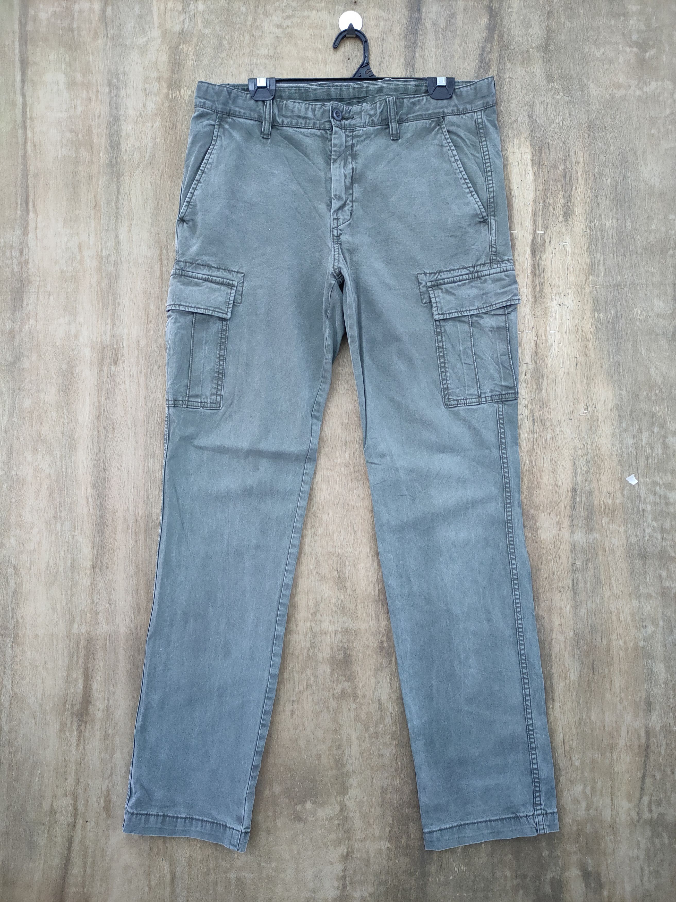 Japanese Brand × Vintage VINTAGE JAPANESE SKINNY FADED CARGO PANTS Size US 34 / EU 50 - 1 Thumbnail