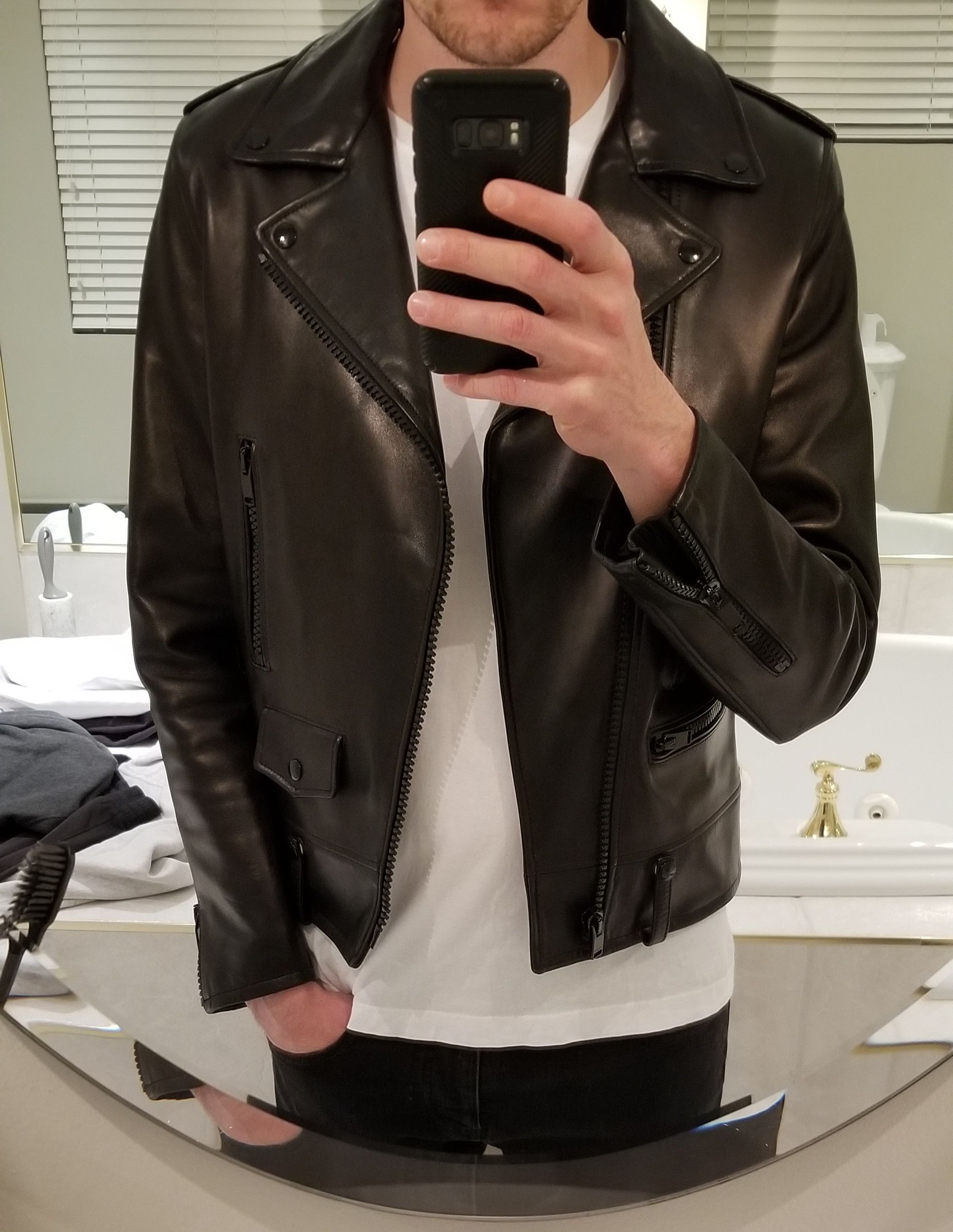 Saint Laurent Paris Saint Laurent Paris L01 Leather Biker Size US M / EU 48-50 / 2 - 13 Thumbnail