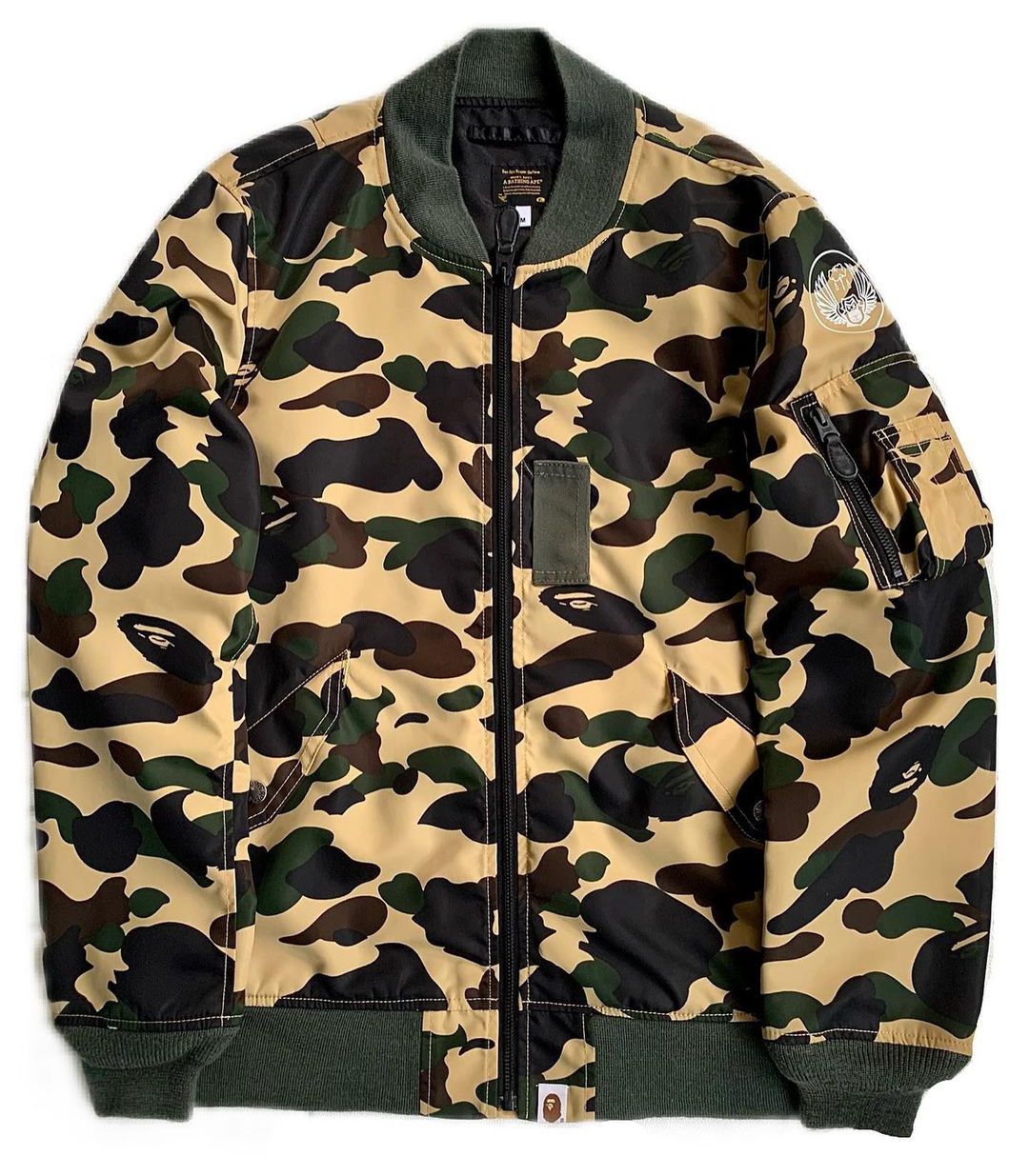 Bape A Bathing Ape Bombers Flying MA-1 1st Camo Jacket | Grailed