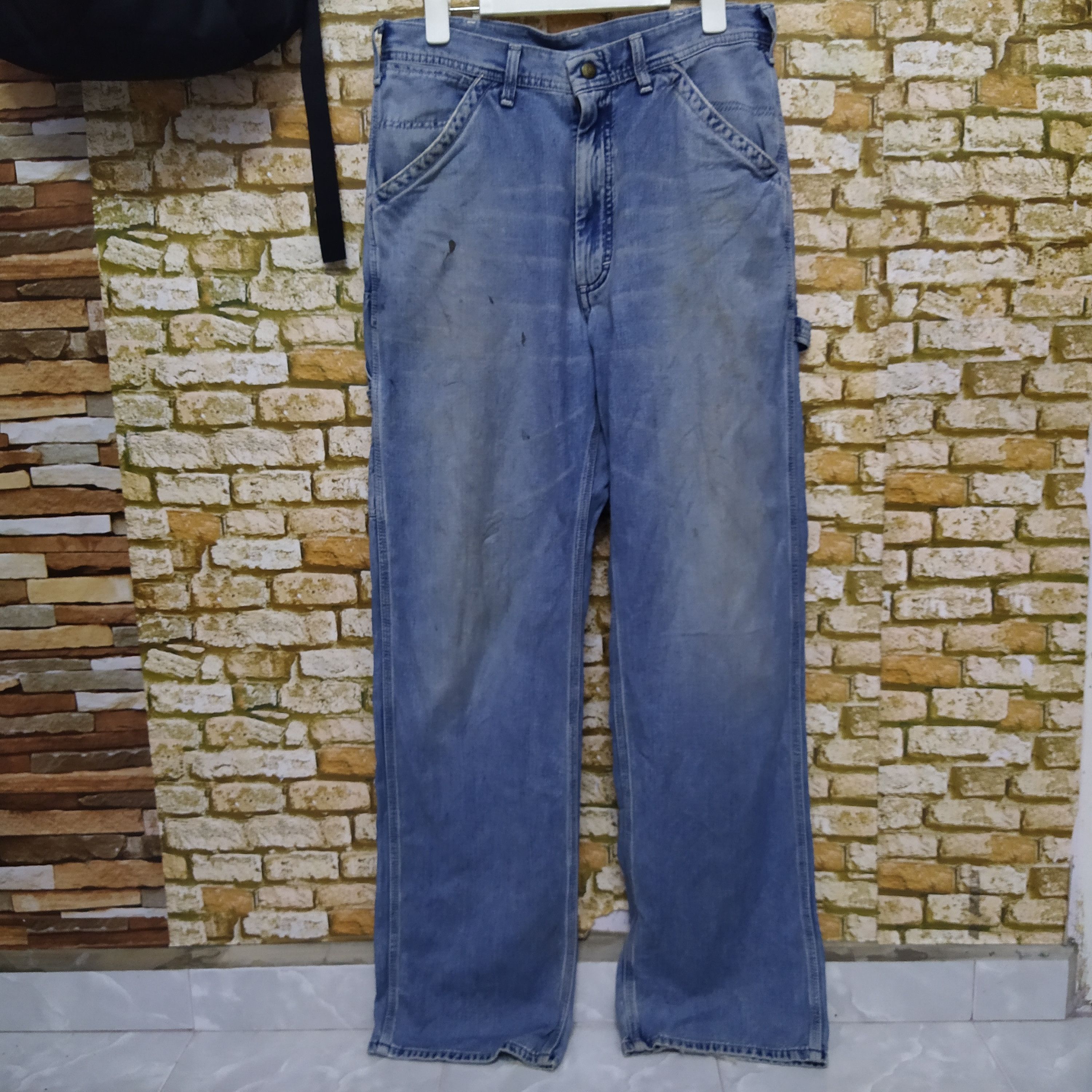 Lee VTG LEE DENIM CARPENTER DISTRESSED (D379) w31 Size US 31 - 5 Thumbnail