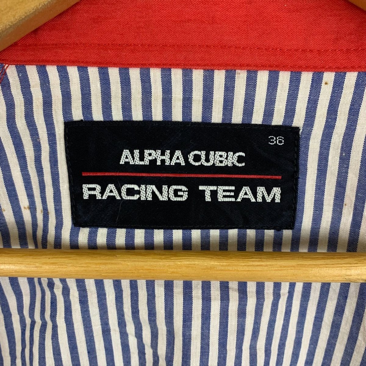 Japanese Brand × Vintage ALPHA CUBIC Racing Team Embroidered Bomber Light Jacket Size US M / EU 48-50 / 2 - 6 Thumbnail