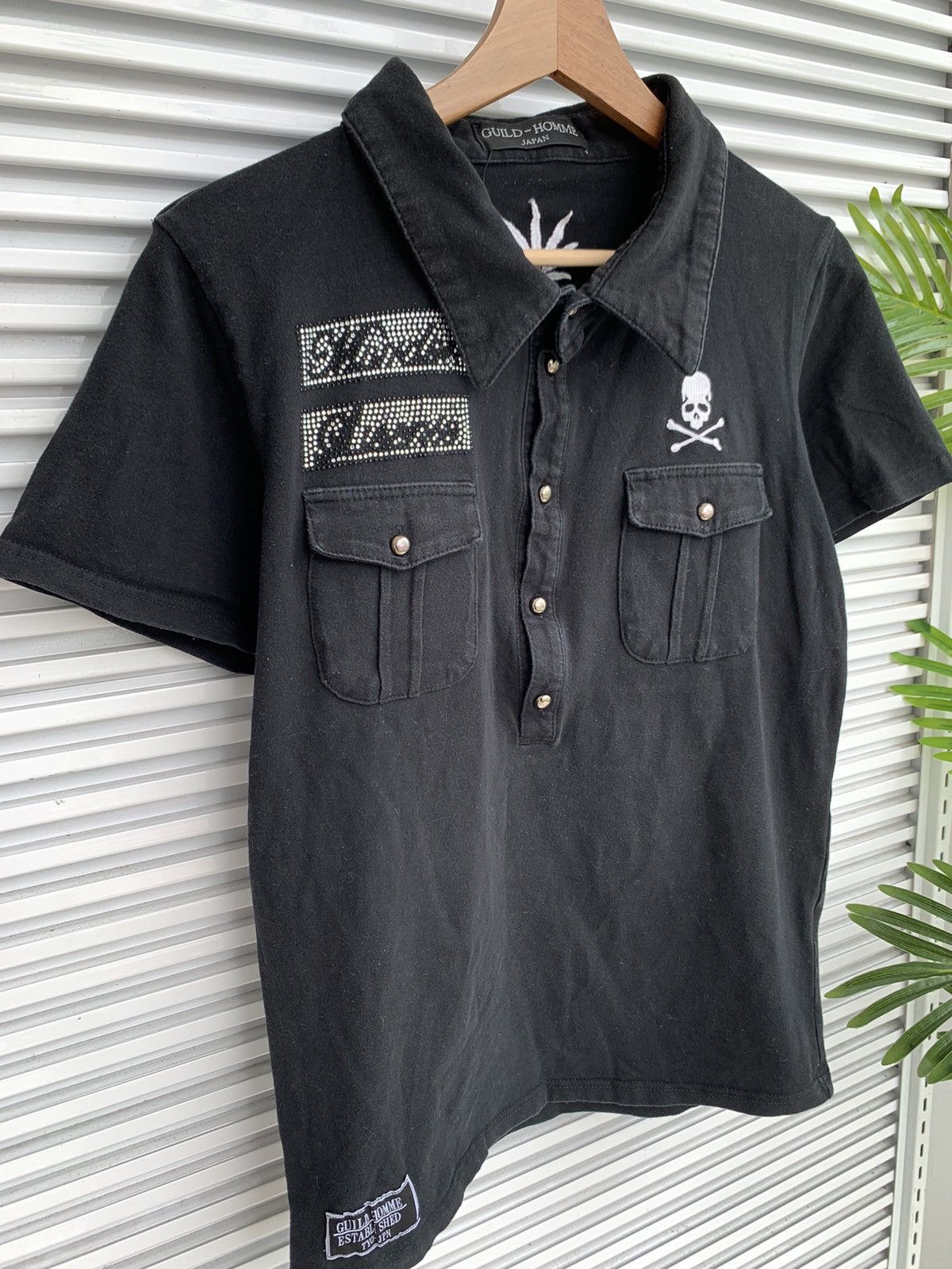 If Six Was Nine Guild Homme Japan Y2K Punk Skulls Collar Tee Size US S / EU 44-46 / 1 - 2 Thumbnail