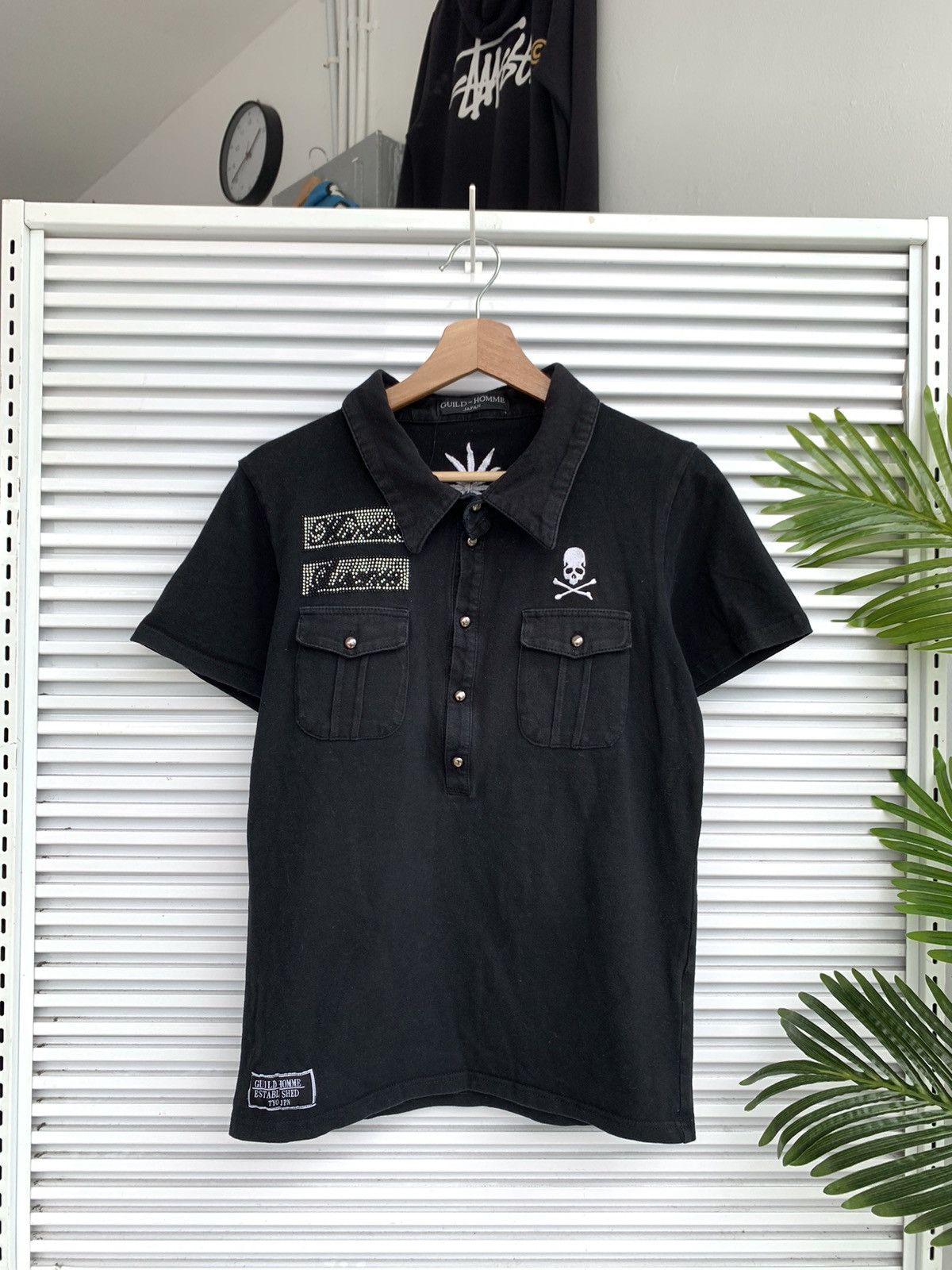 If Six Was Nine Guild Homme Japan Y2K Punk Skulls Collar Tee Size US S / EU 44-46 / 1 - 1 Thumbnail