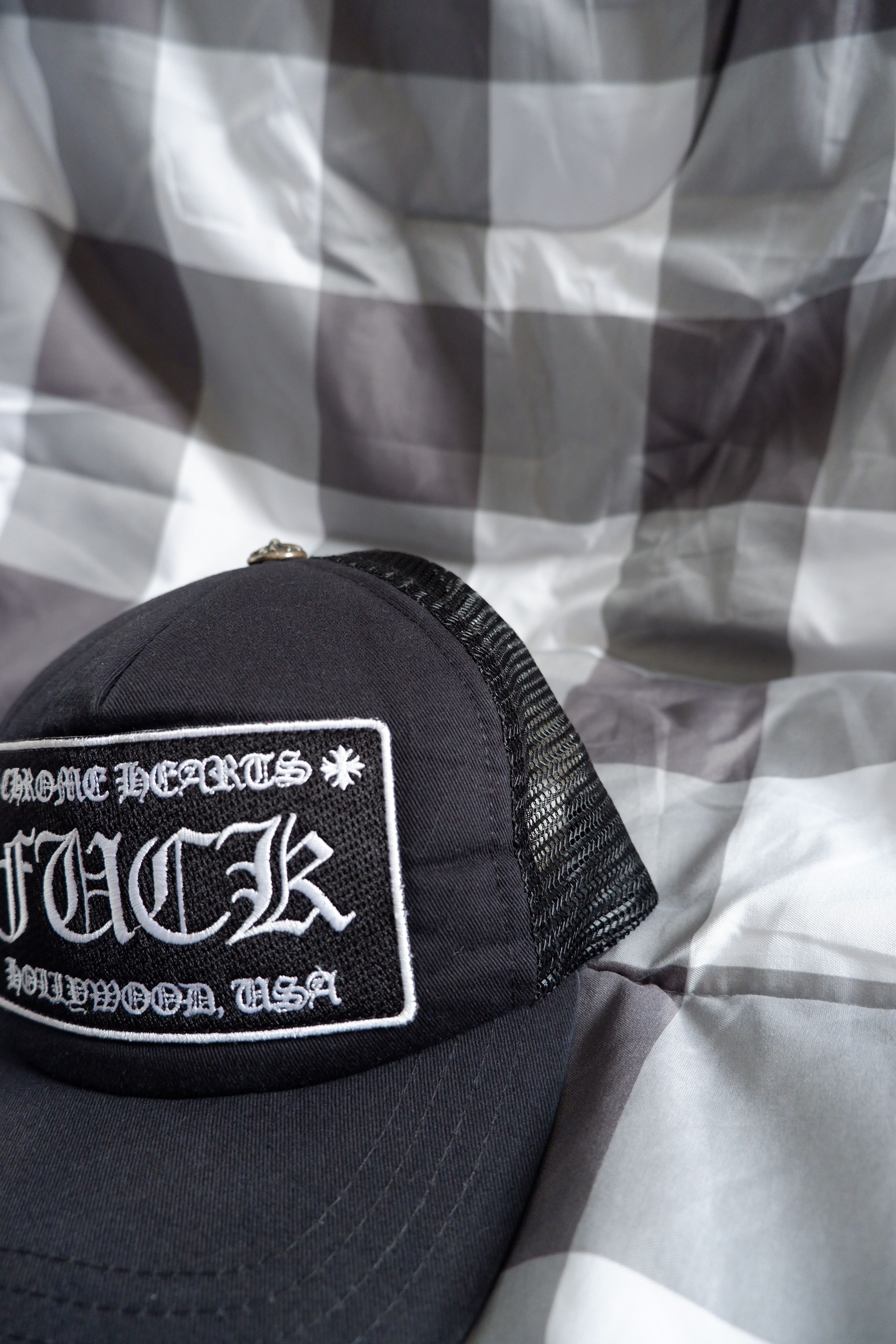 Chrome Hearts Chrome Hearts Fuck Hollywood Trucker Hat Size ONE SIZE - 2 Thumbnail