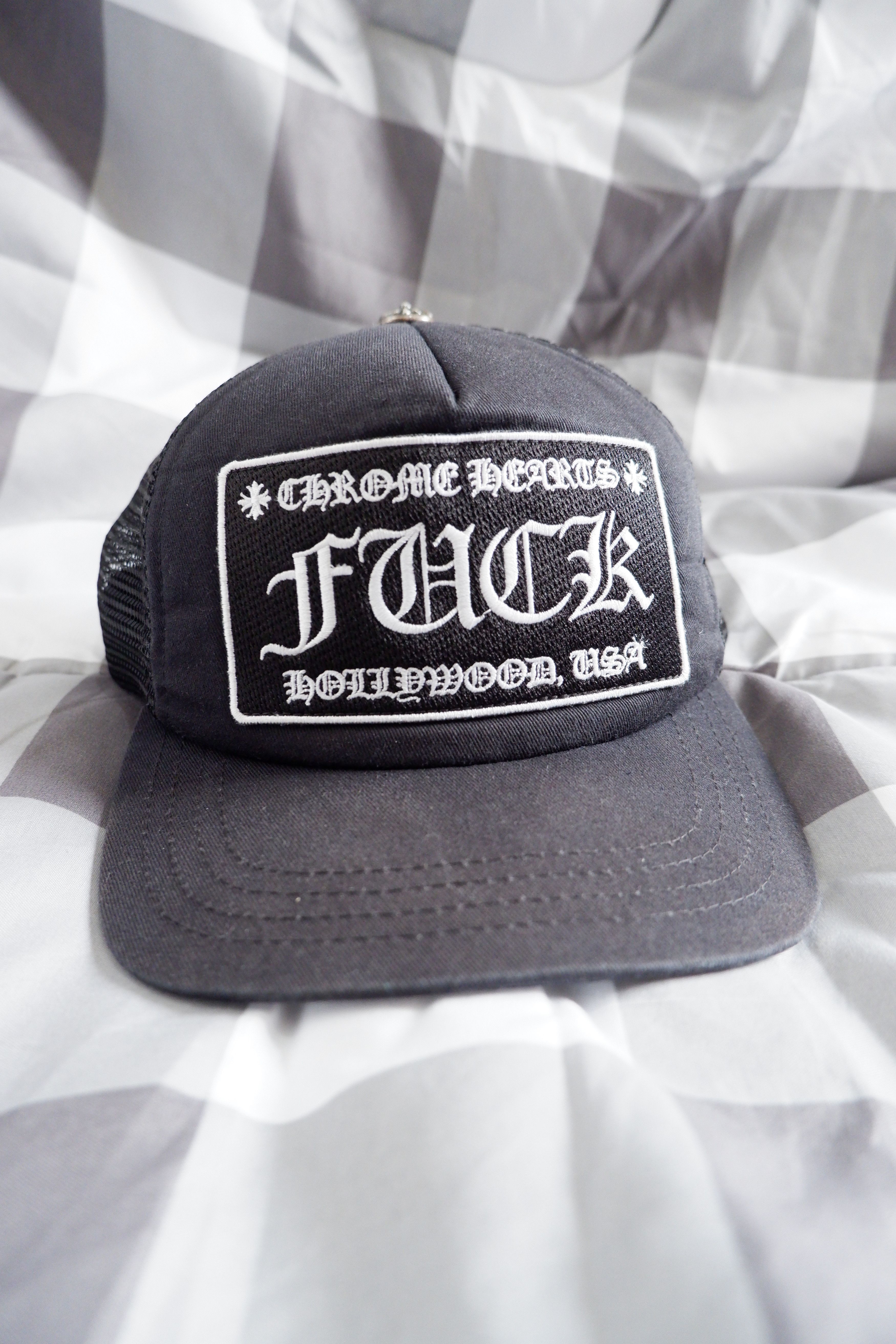 Chrome Hearts Fuck Hollywood Trucker Hat