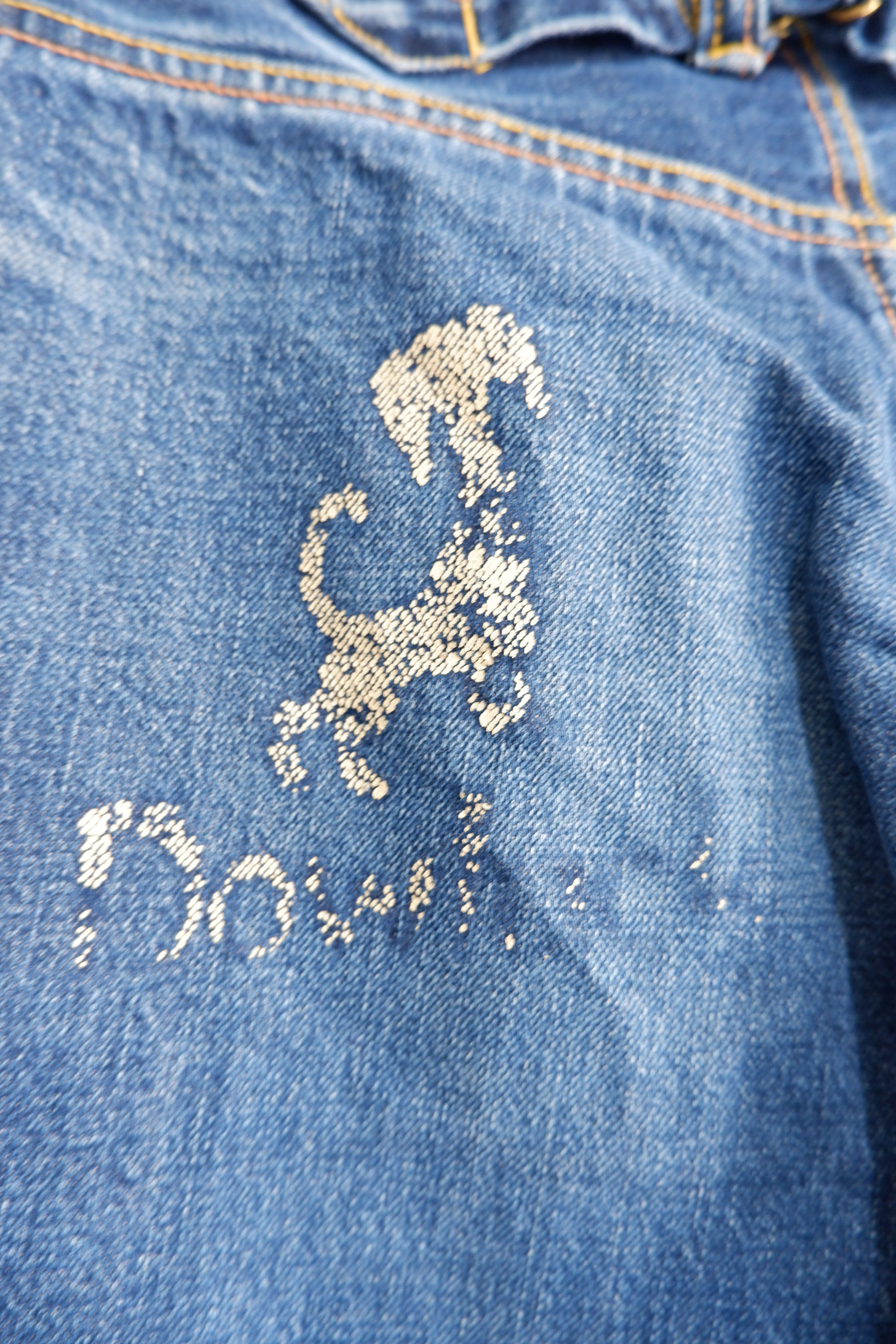 Evisu Vintage Evis Limited Handpaint Logo Selvedge Jeans Size US 28 / EU 44 - 3 Thumbnail