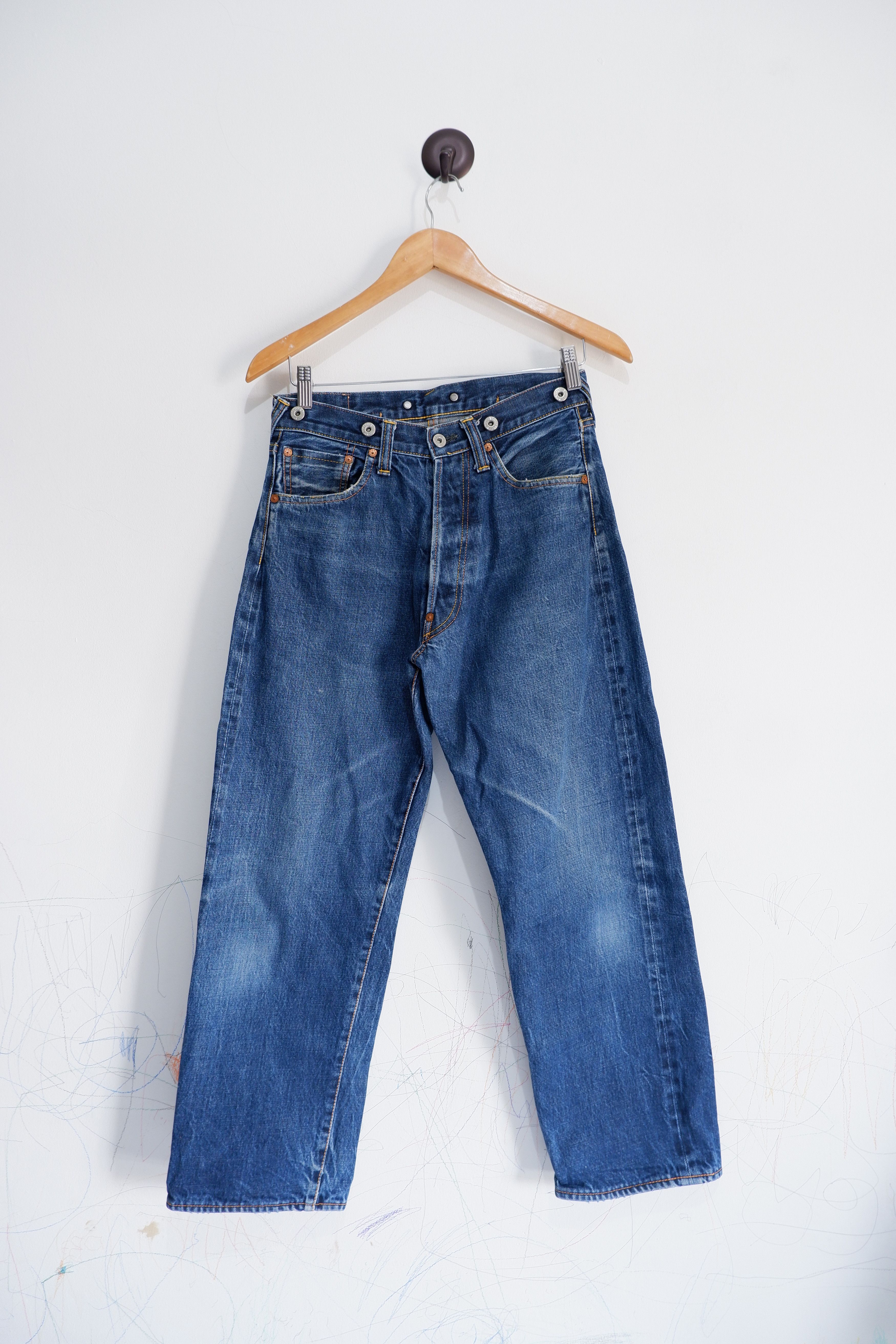 Evisu Vintage Evis Limited Handpaint Logo Selvedge Jeans Size US 28 / EU 44 - 2 Thumbnail