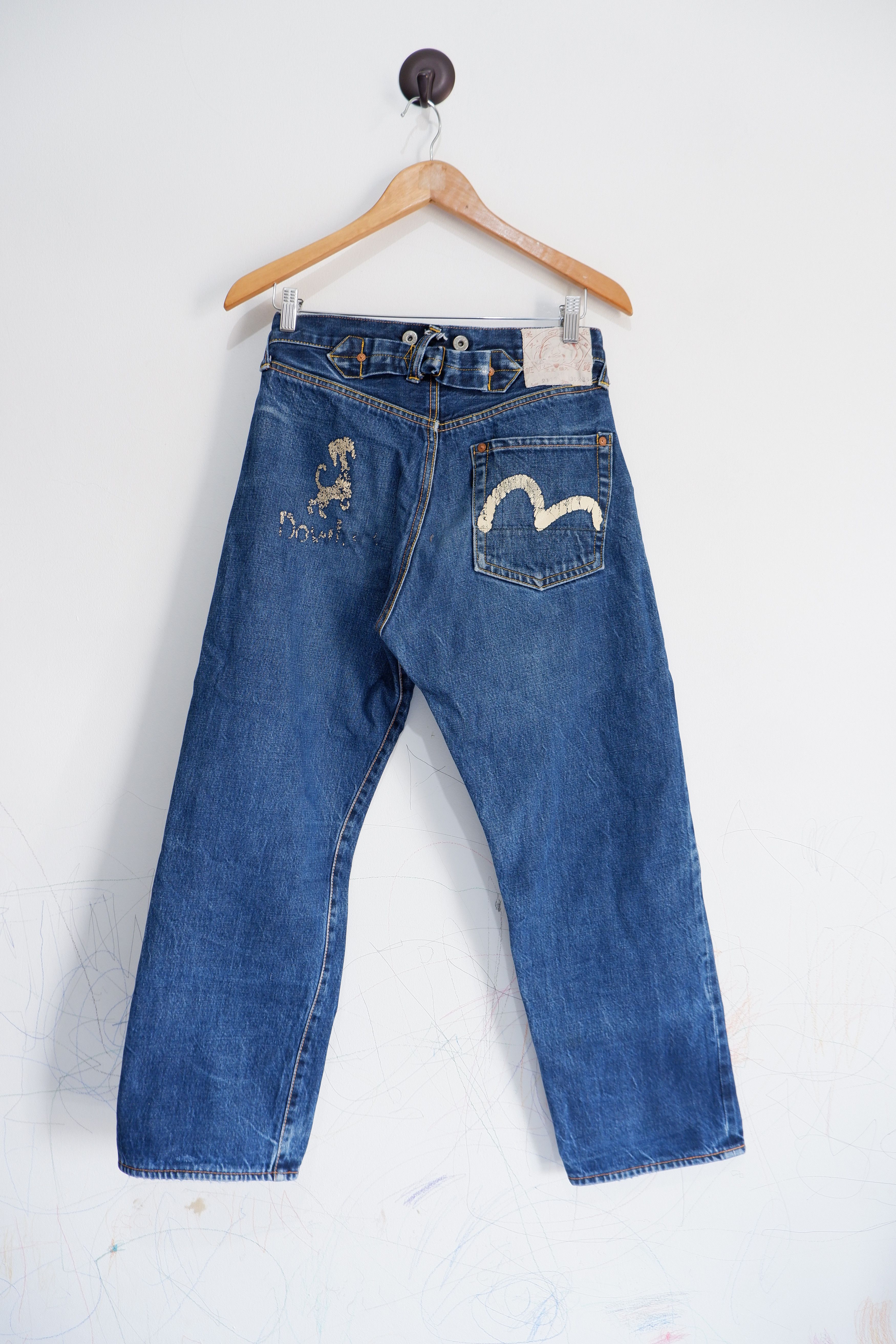 Evisu Vintage Evis Limited Handpaint Logo Selvedge Jeans Size US 28 / EU 44 - 1 Thumbnail