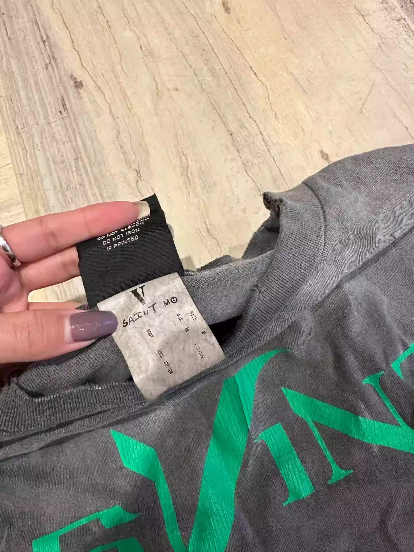 Saint Michael Saint Michael x Vlone long sleeve tee Size US M / EU 48-50 / 2 - 4 Thumbnail