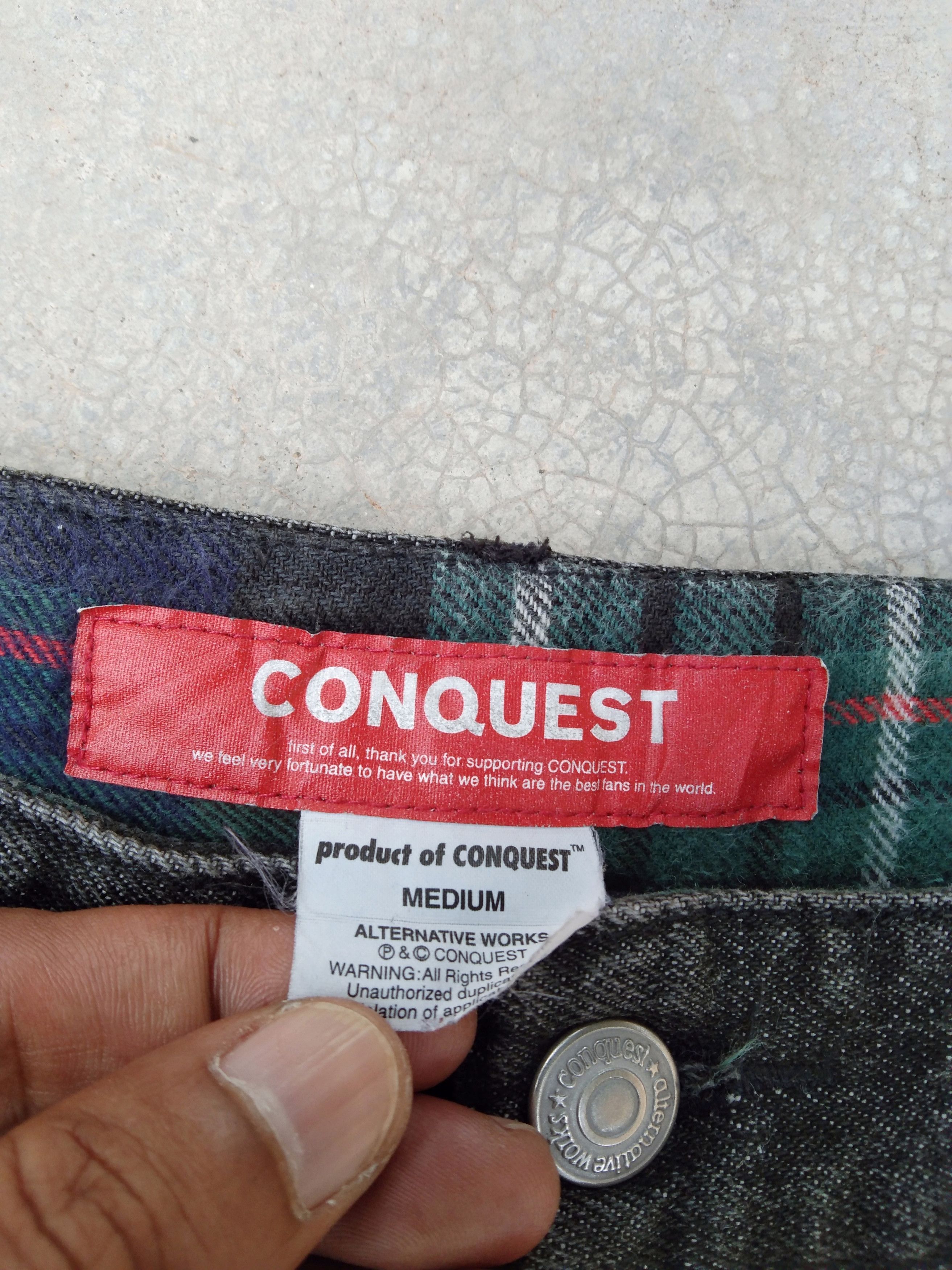 Japanese Brand × Jean Conquest Japanese Brand Denim Retro Punk Jeans 30x30 Size US 30 / EU 46 - 11 Thumbnail
