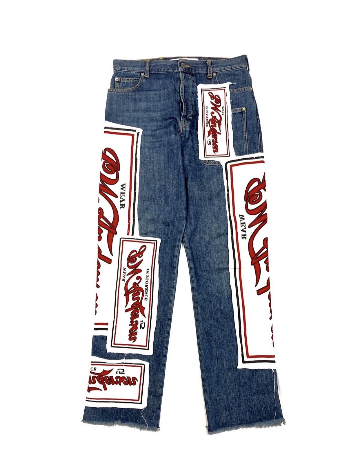 JW Anderson Jw Anderson Patchwork logo jeans Size US 40 / EU 56 - 4 Thumbnail